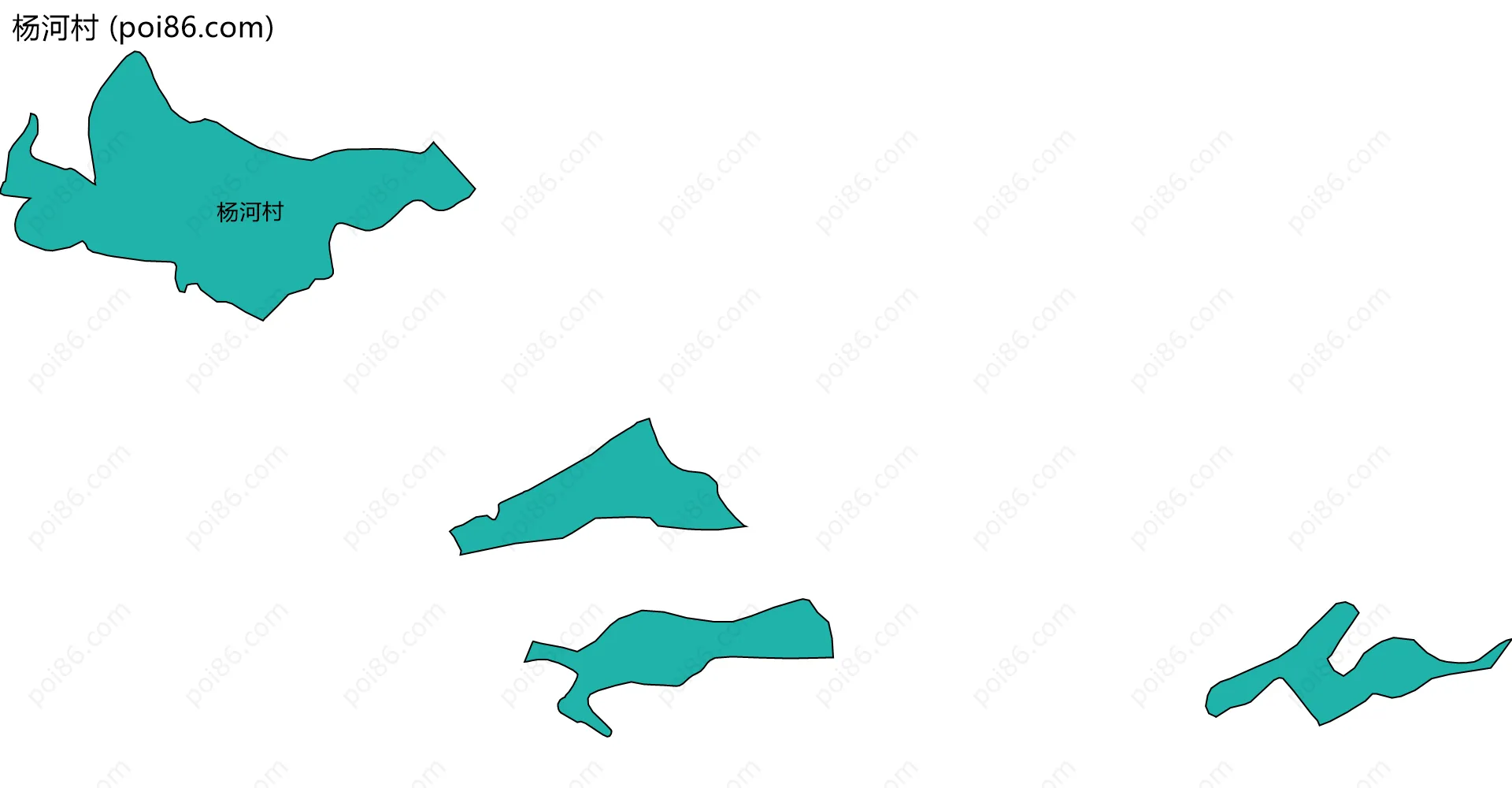 杨河村边界地图