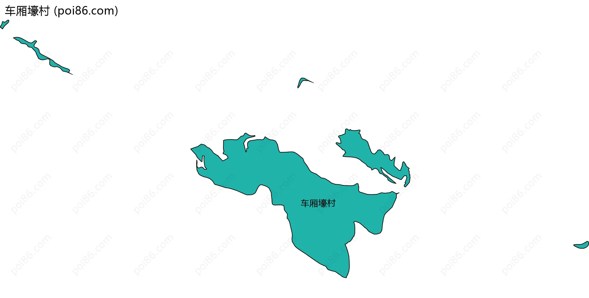 车厢壕村边界地图