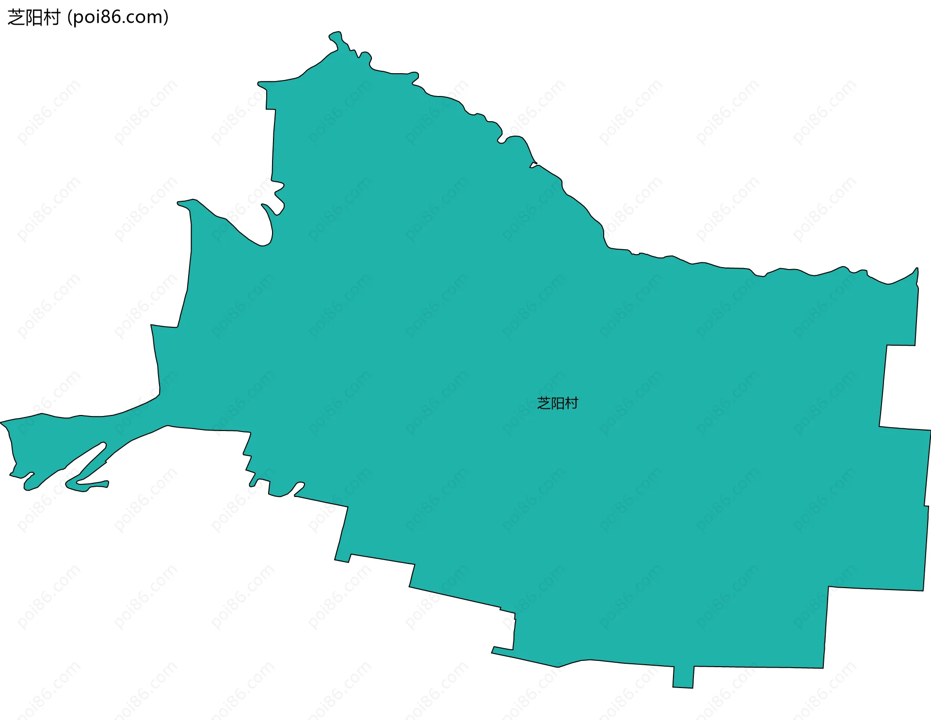 芝阳村边界地图