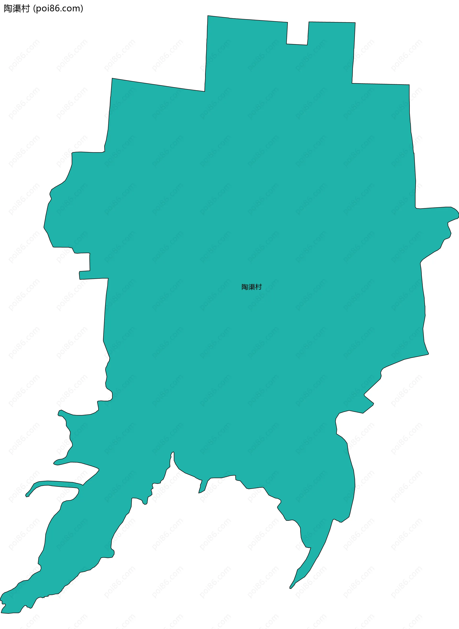 陶渠村边界地图