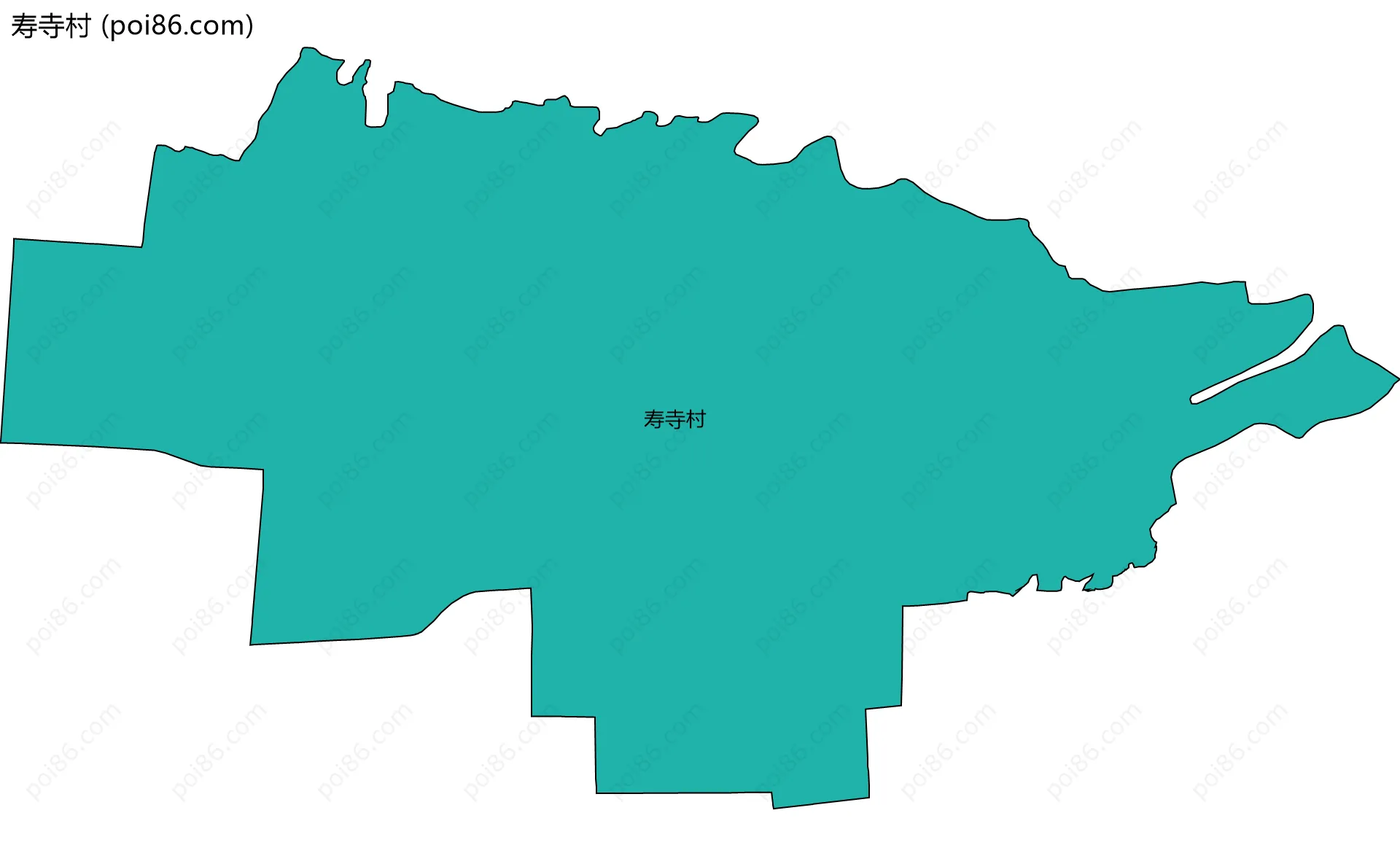 寿寺村边界地图