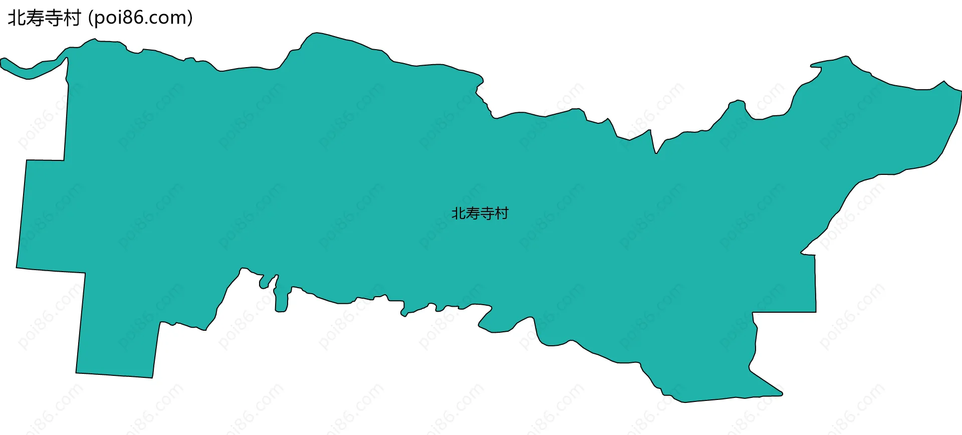 北寿寺村边界地图