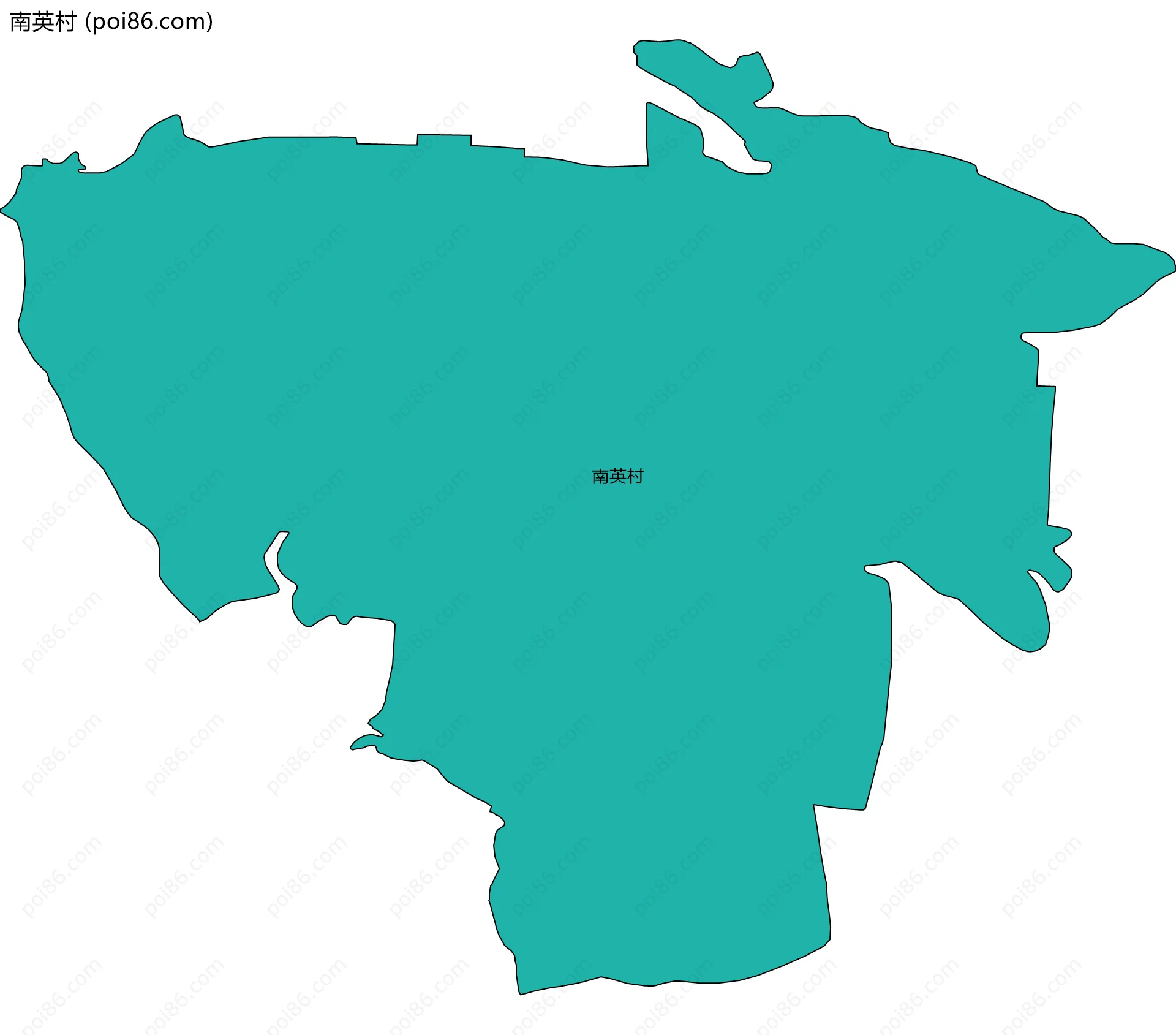 南英村边界地图