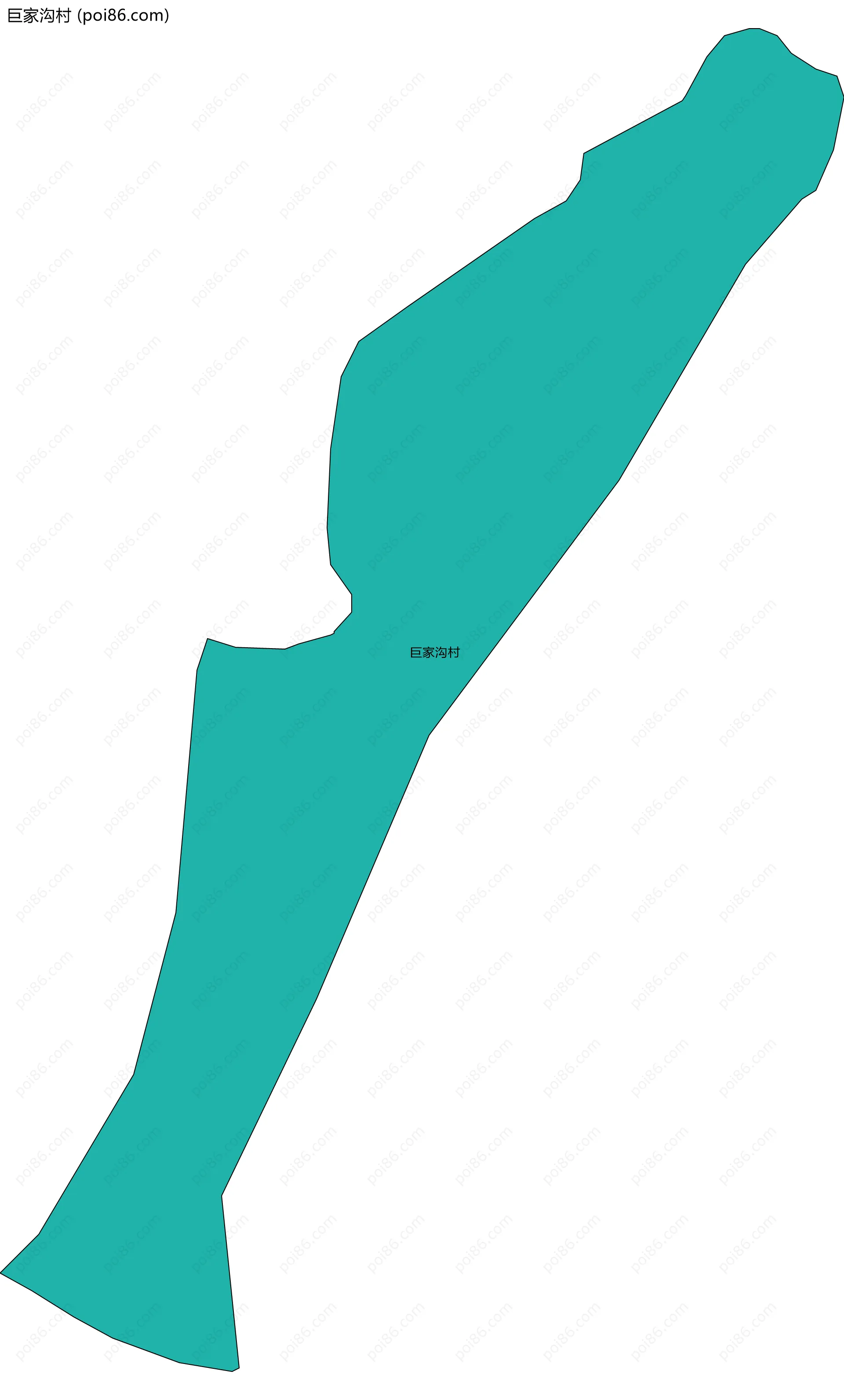 巨家沟村边界地图