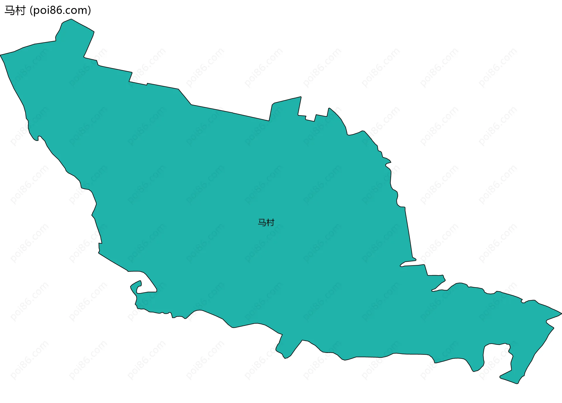 马村边界地图