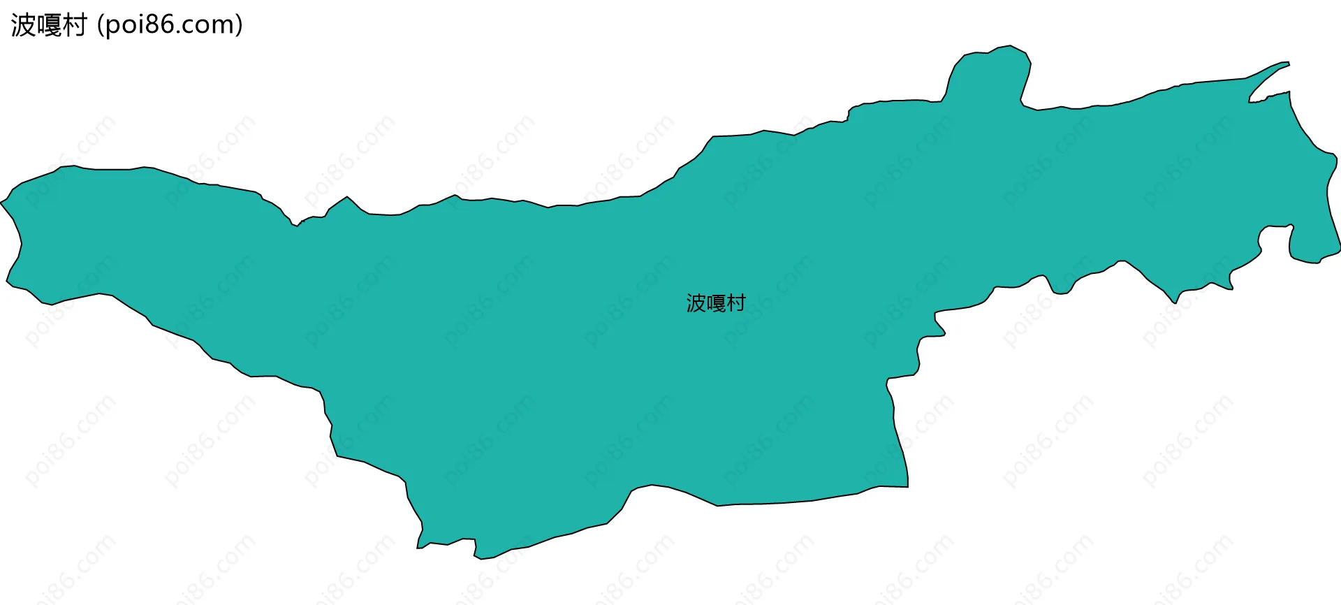 波嘎村边界地图