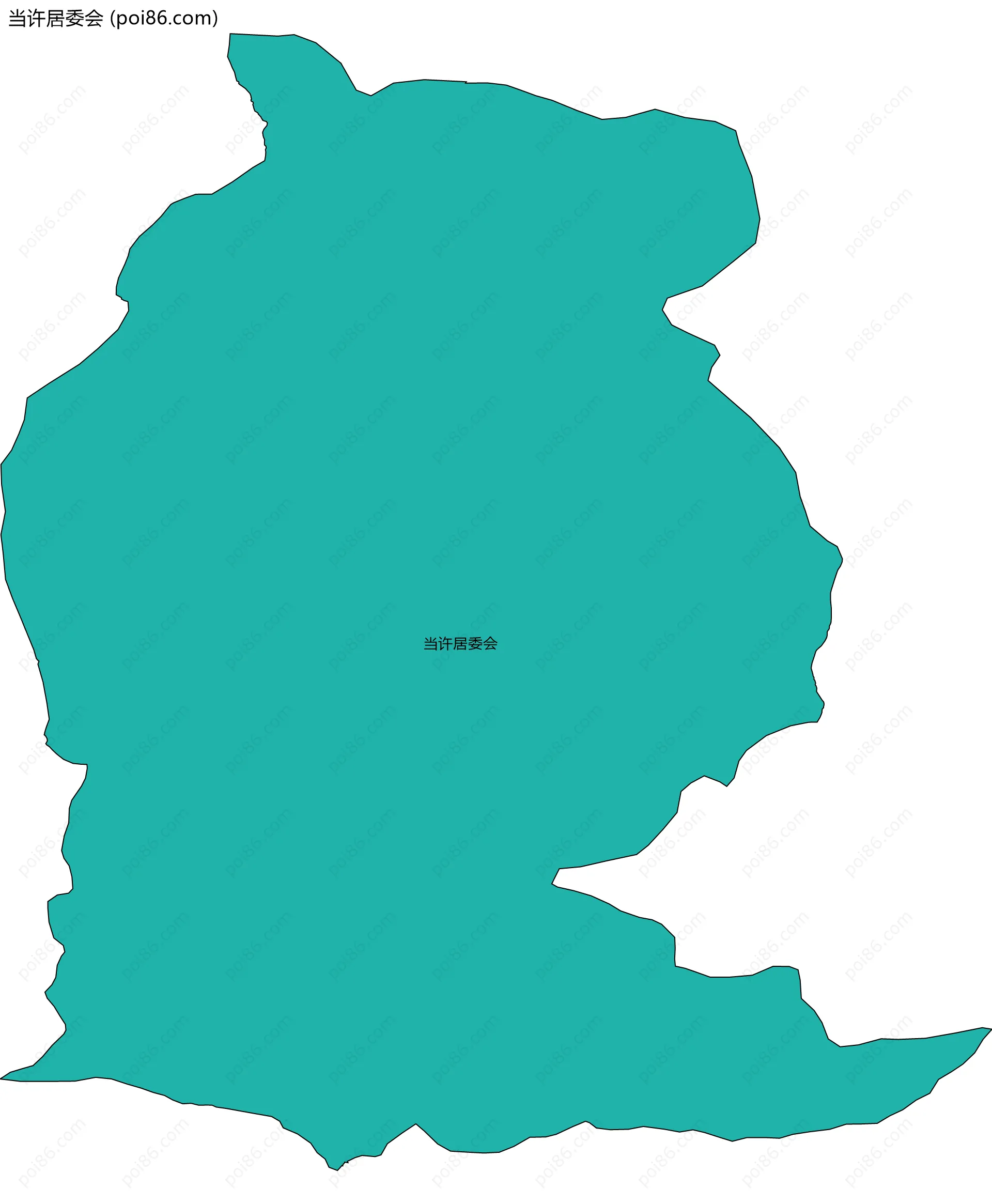 当许居委会边界地图