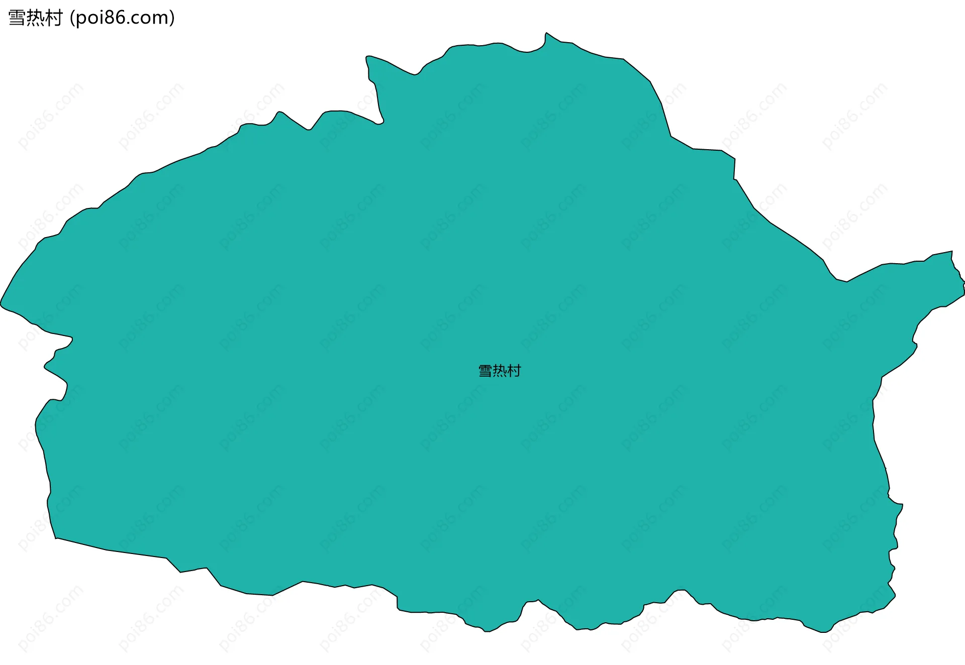 雪热村边界地图
