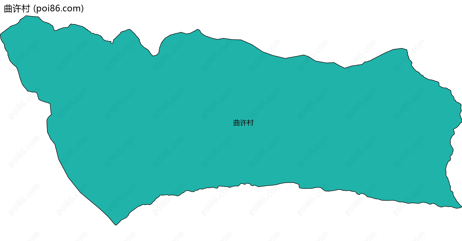 曲许村边界地图