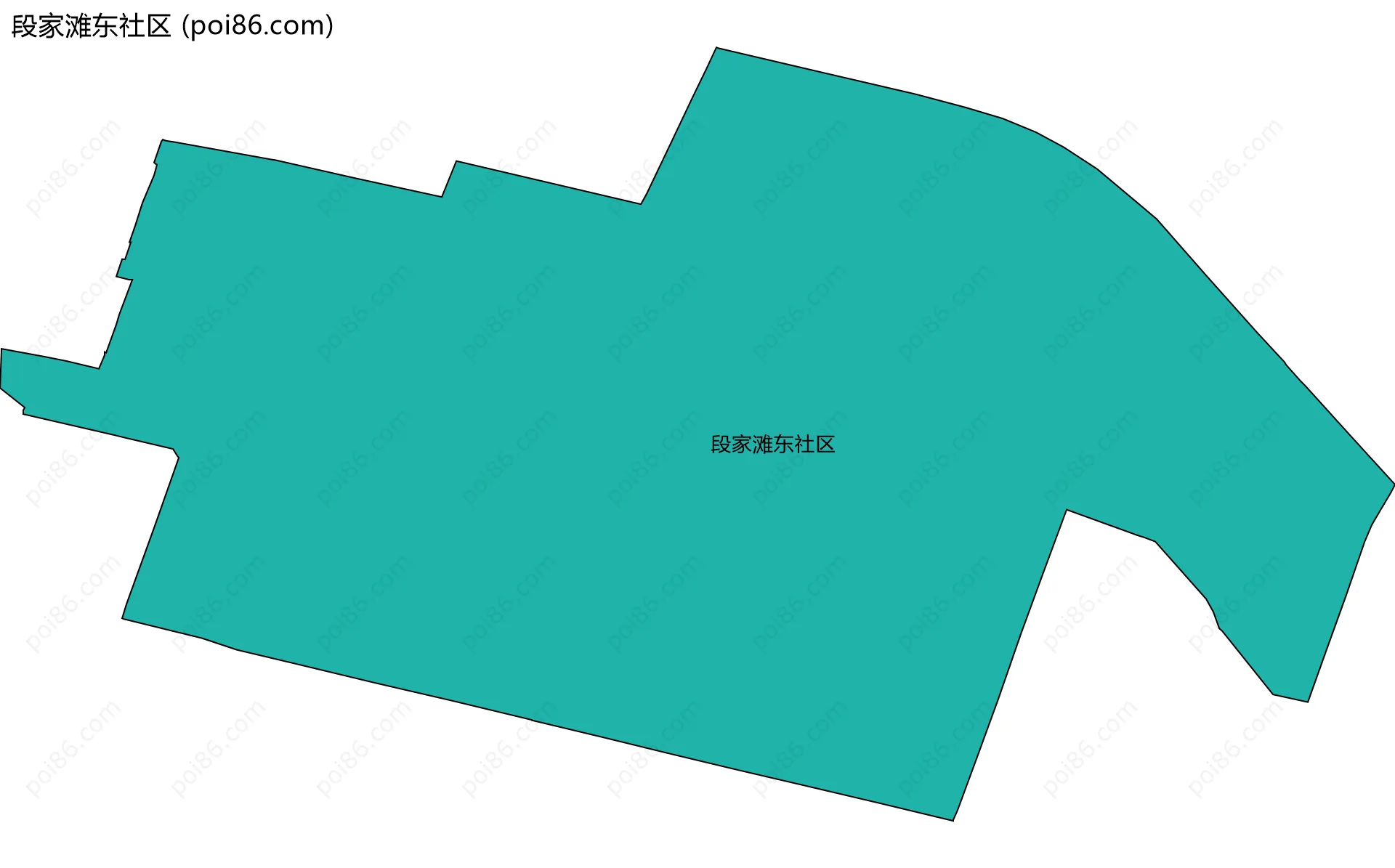 段家滩东社区边界地图