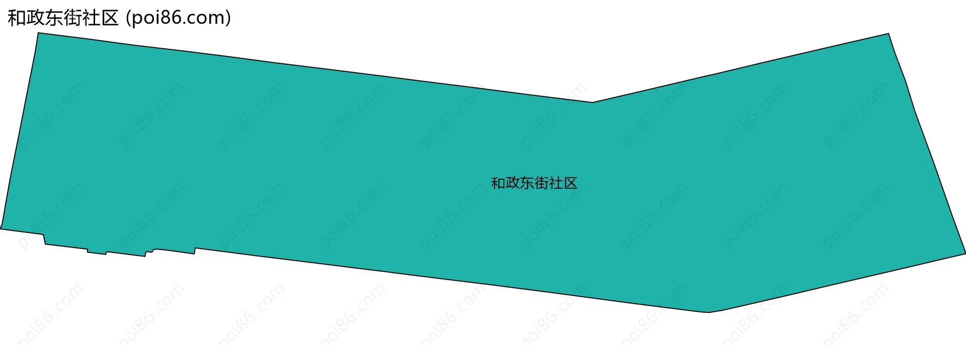 和政东街社区边界地图