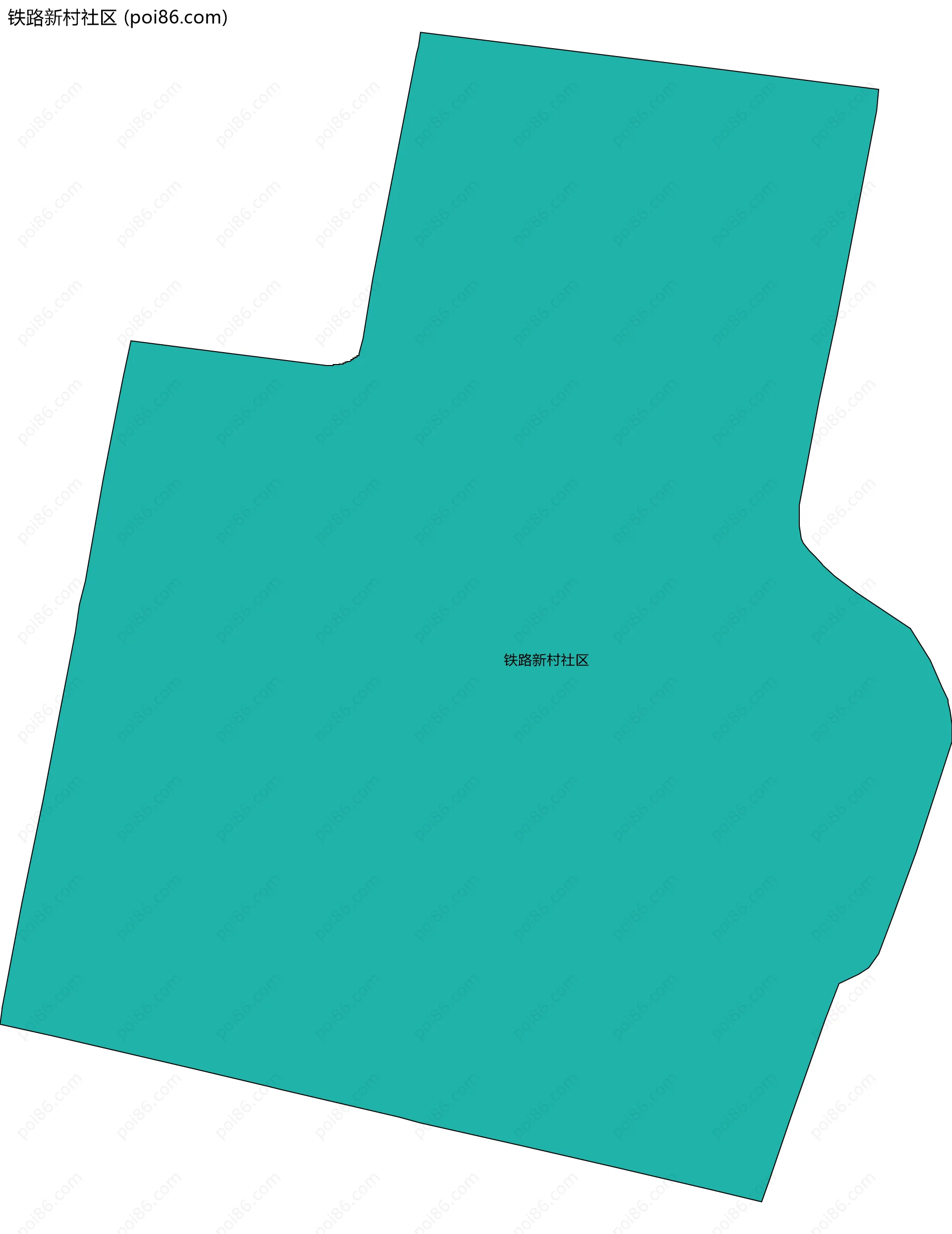 铁路新村社区边界地图