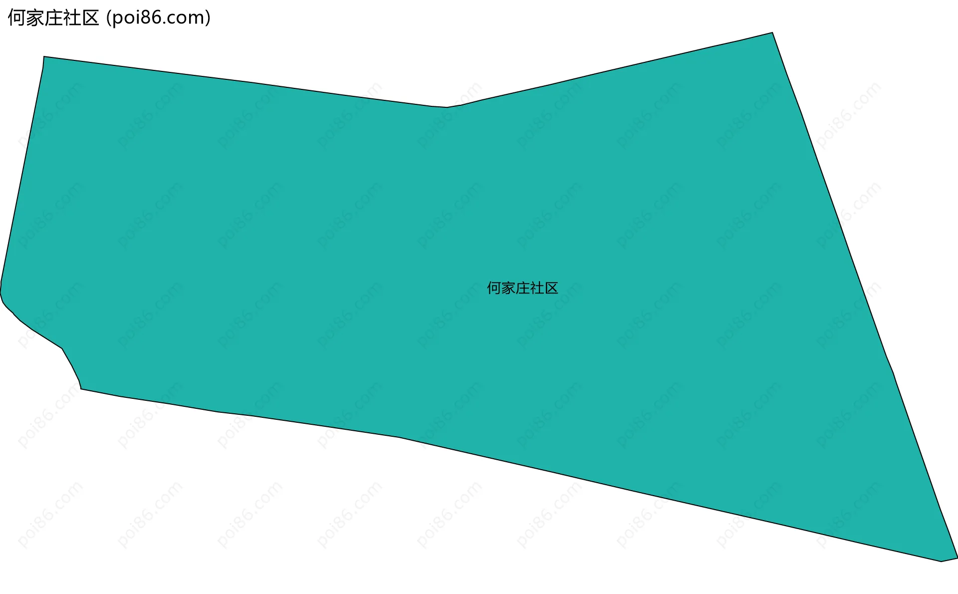 何家庄社区边界地图