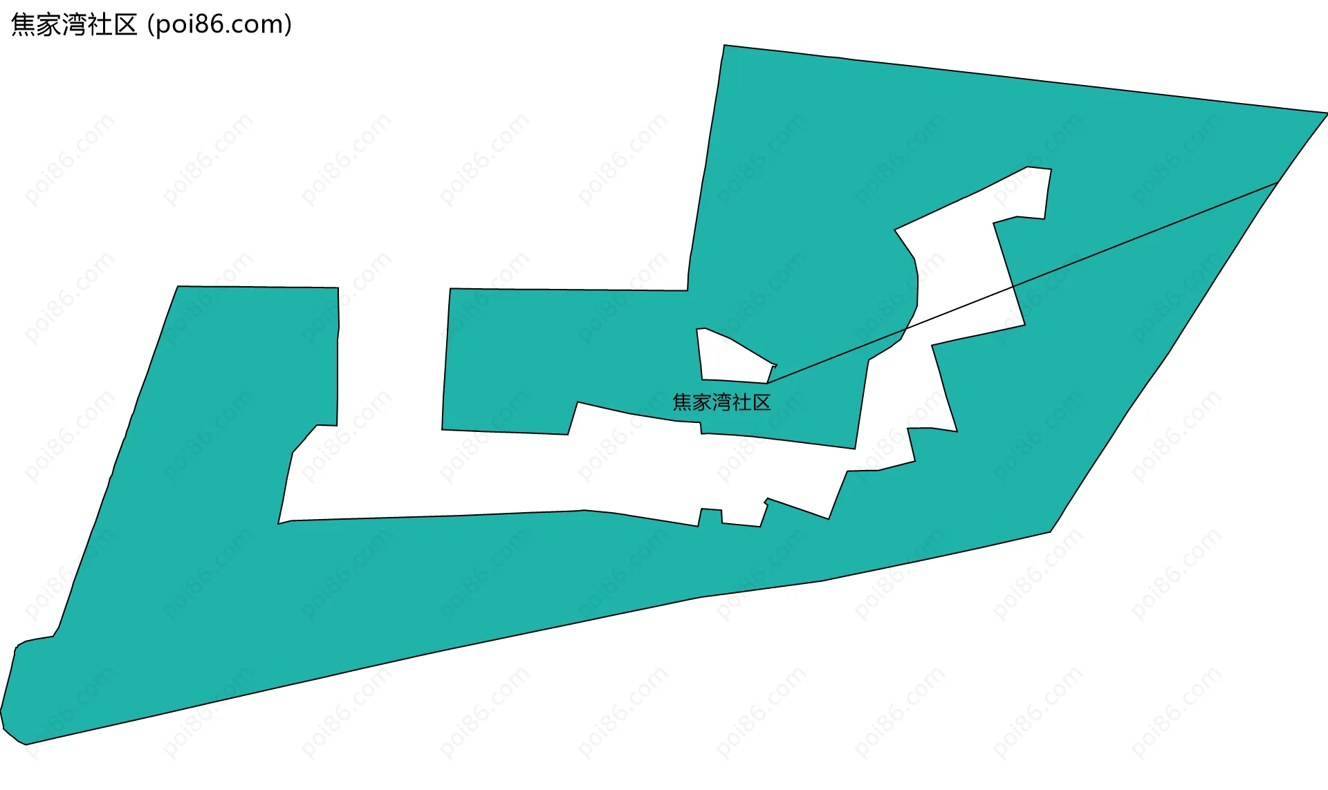 焦家湾社区边界地图