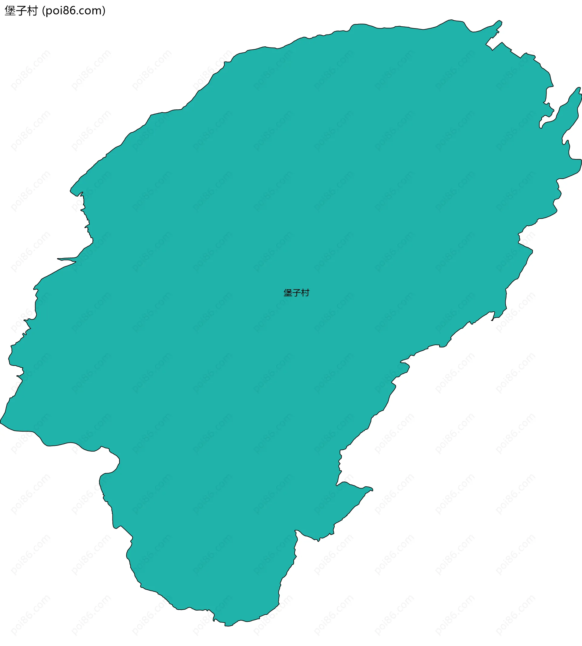 堡子村边界地图