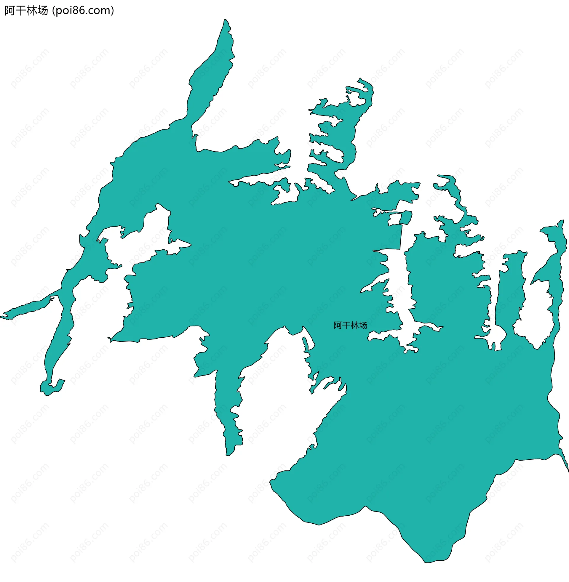 阿干林场边界地图