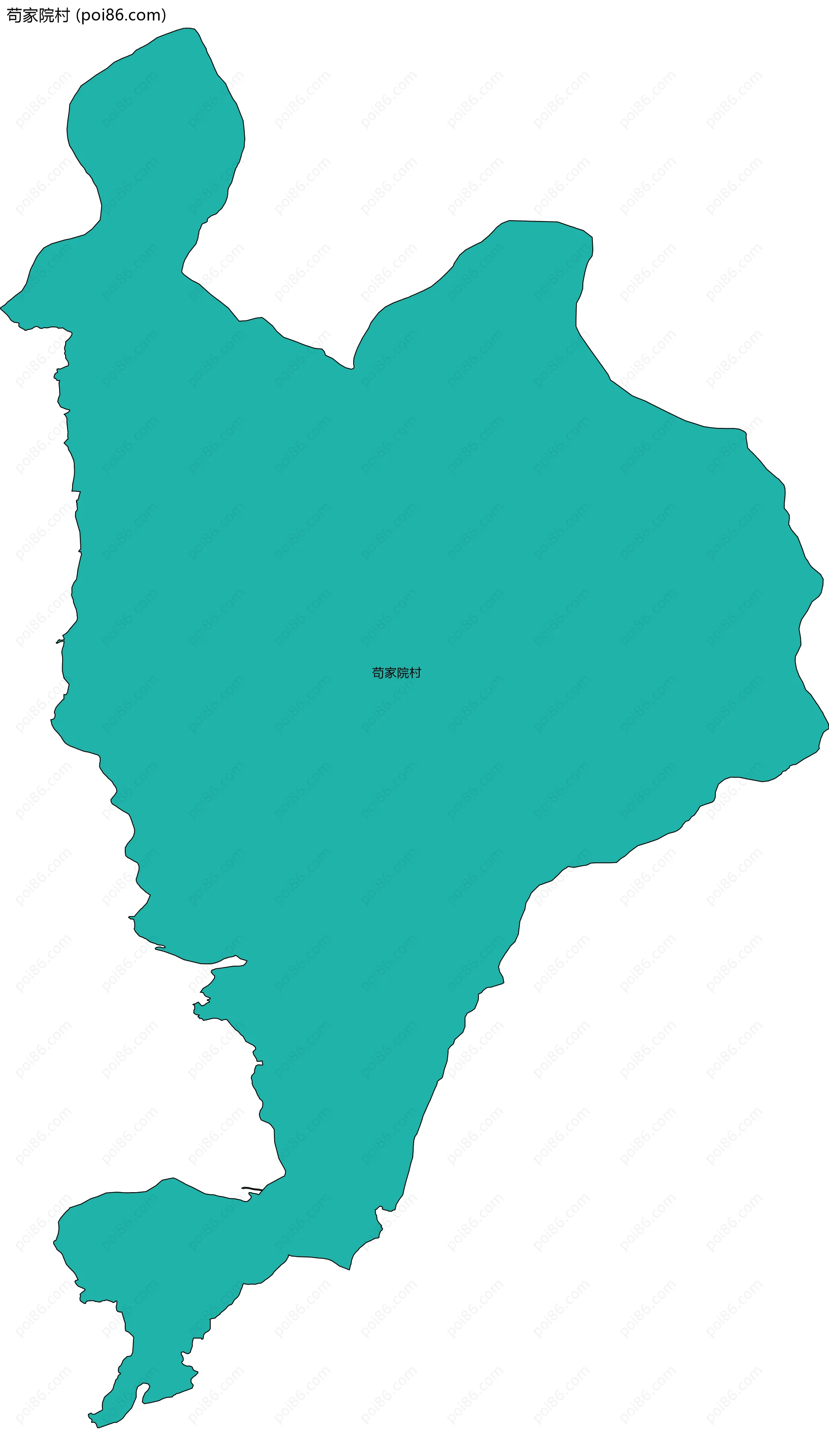 苟家院村边界地图