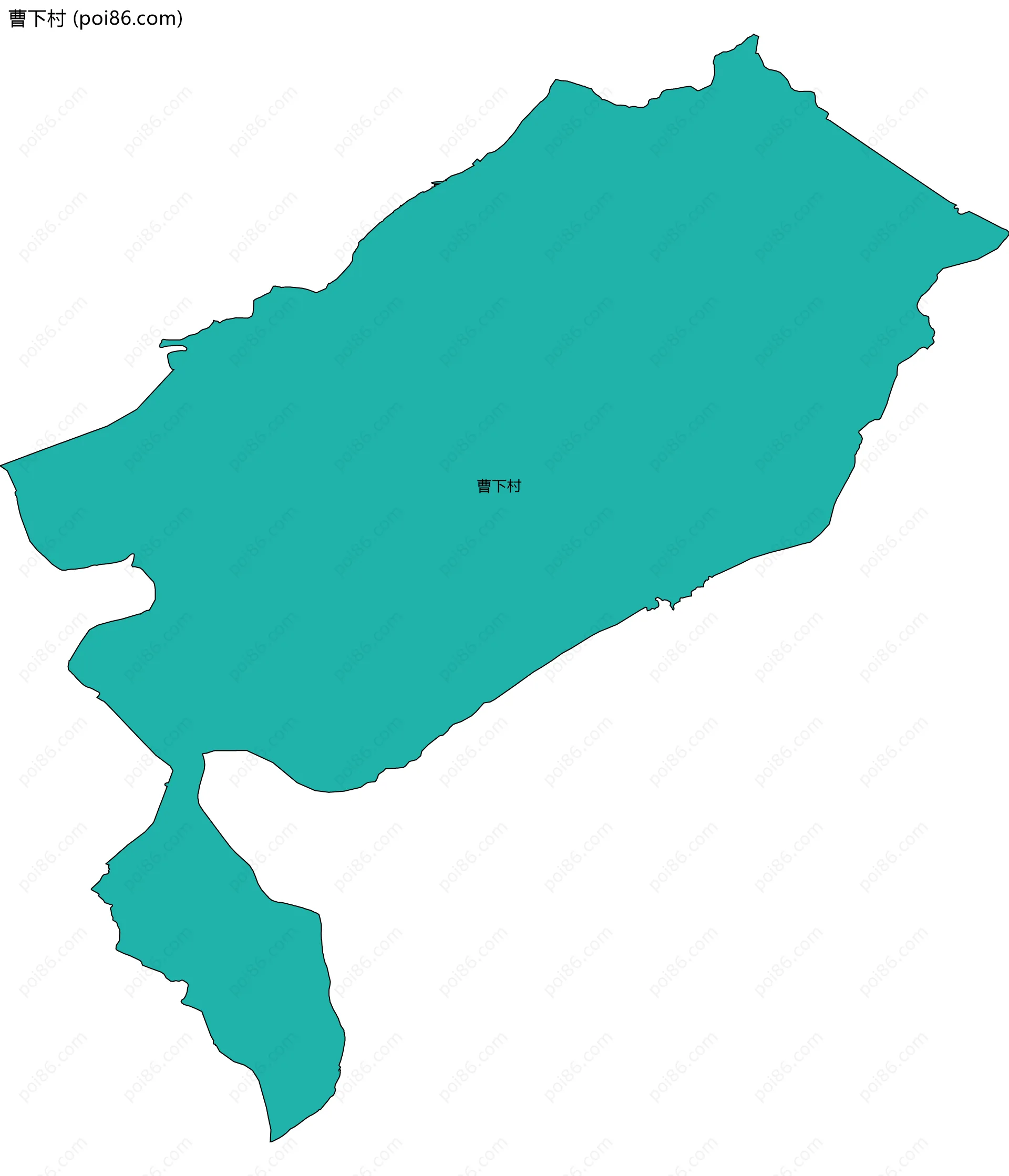 曹下村边界地图
