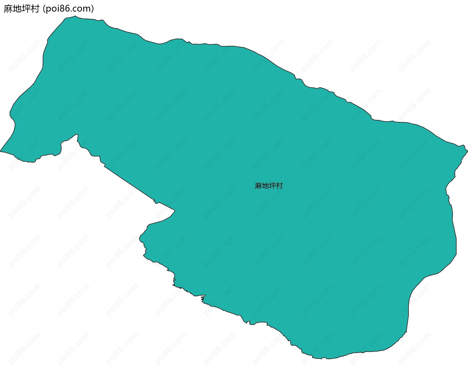 麻地坪村边界地图