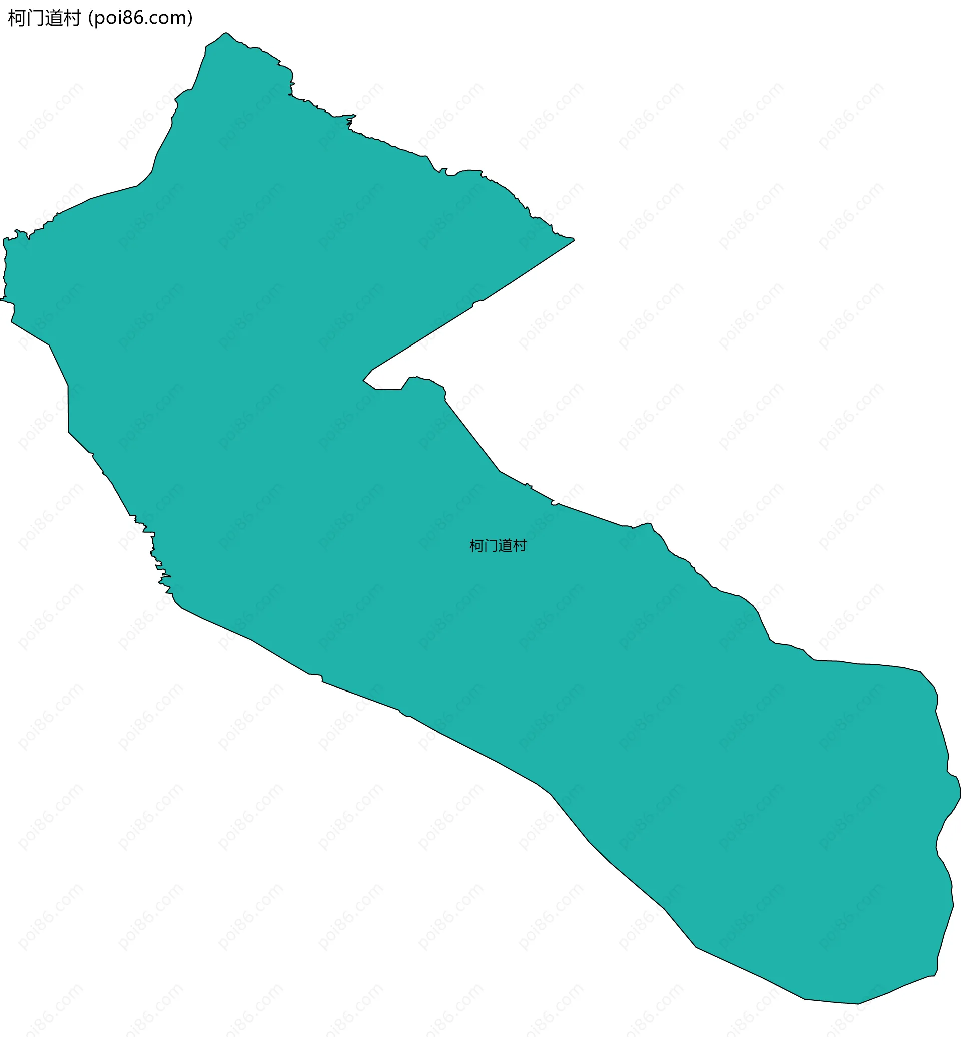 柯门道村边界地图