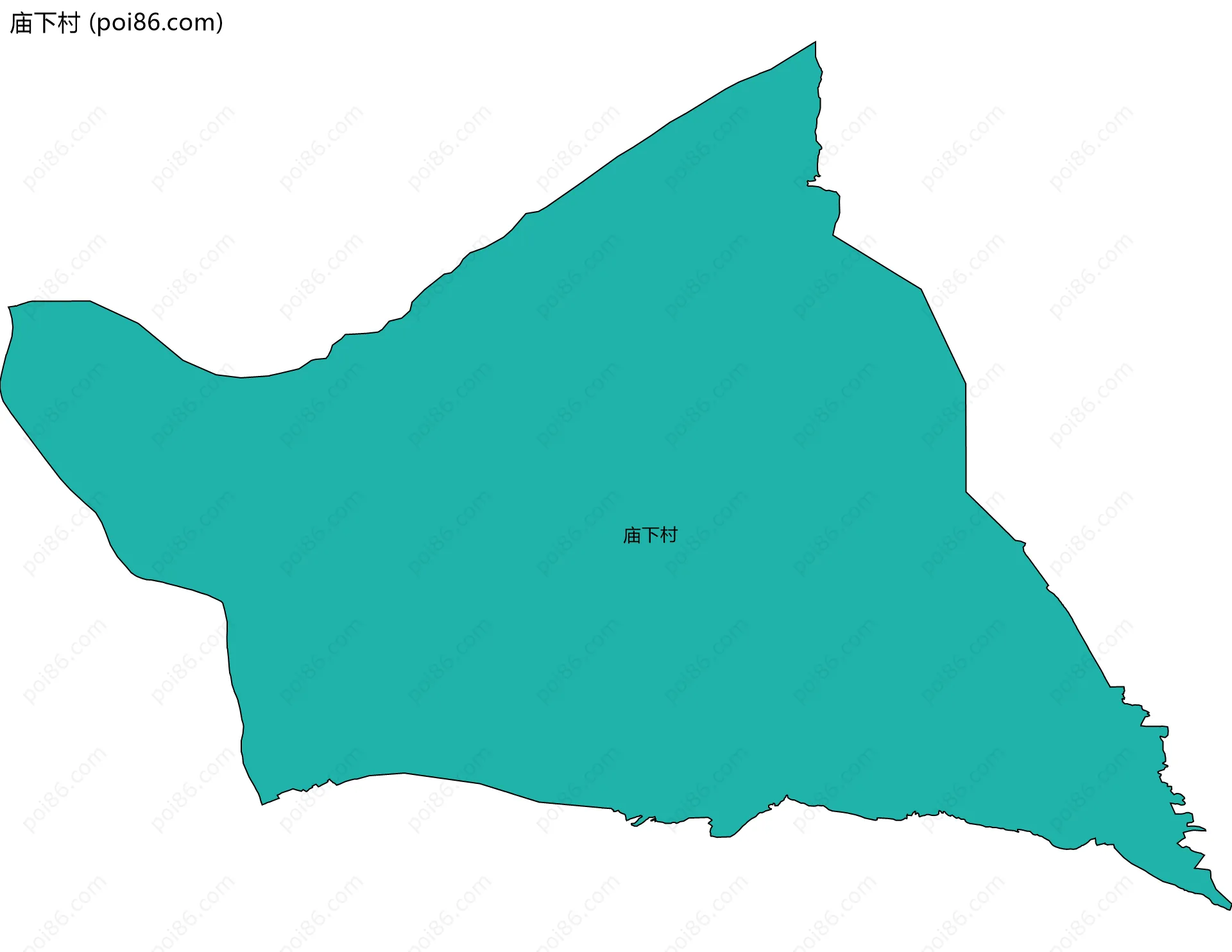 庙下村边界地图