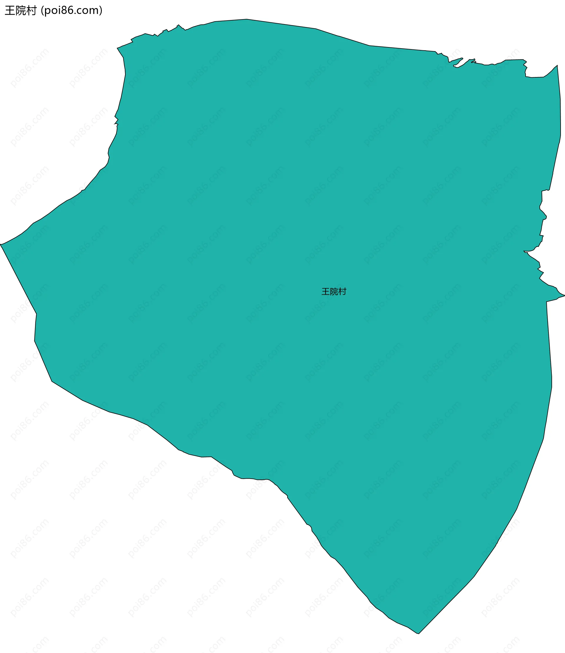 王院村边界地图