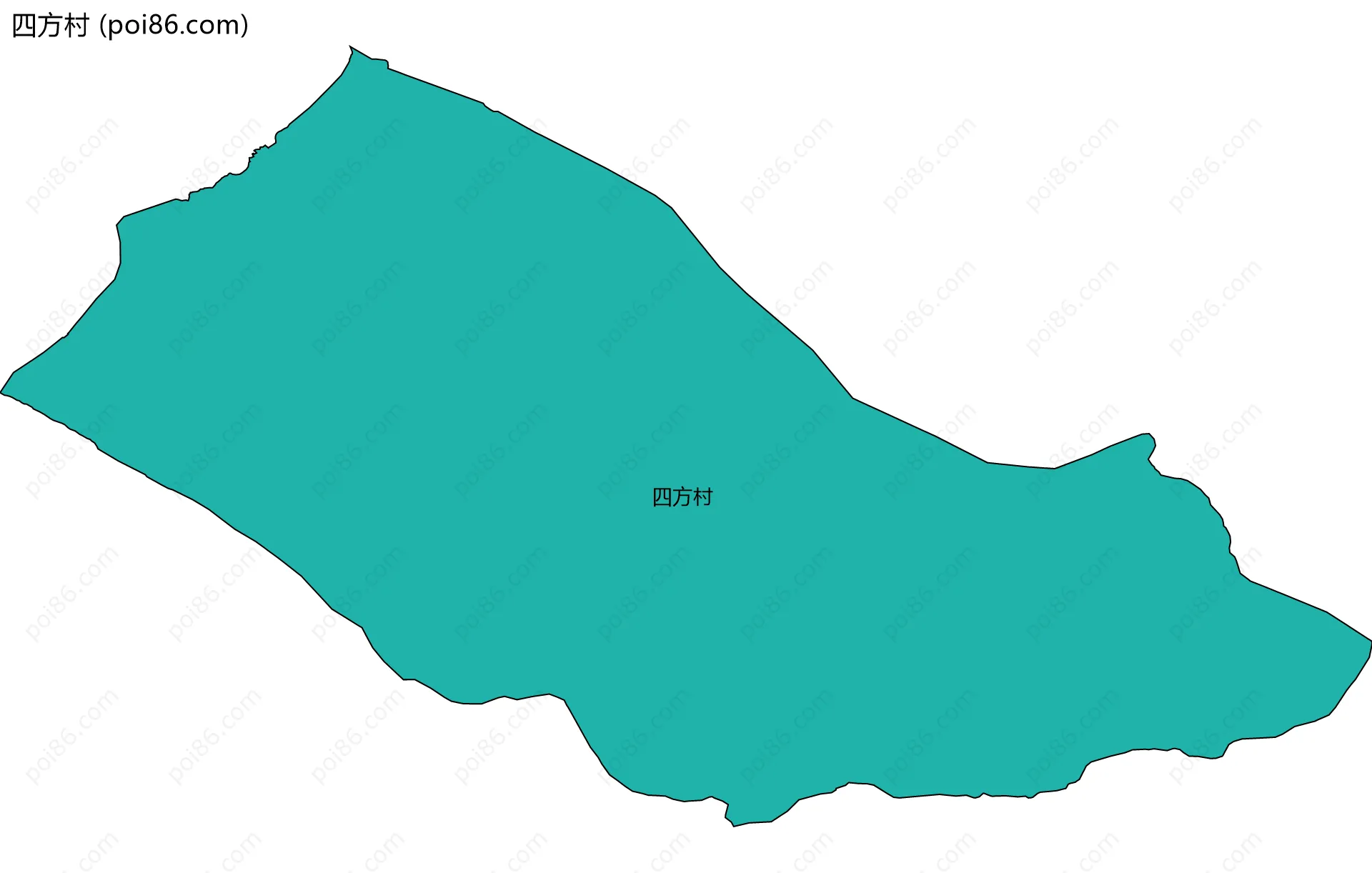 四方村边界地图