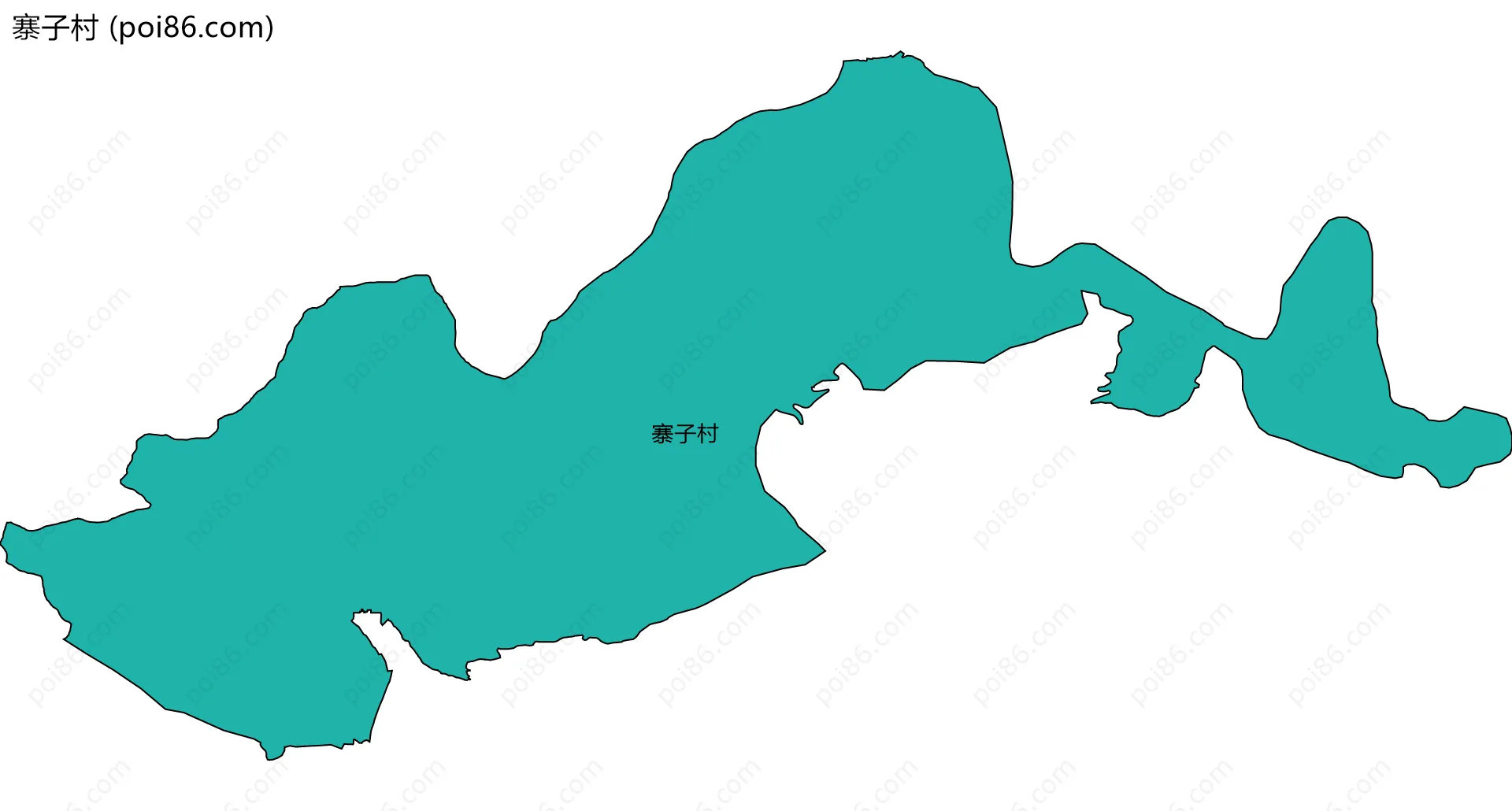 寨子村边界地图