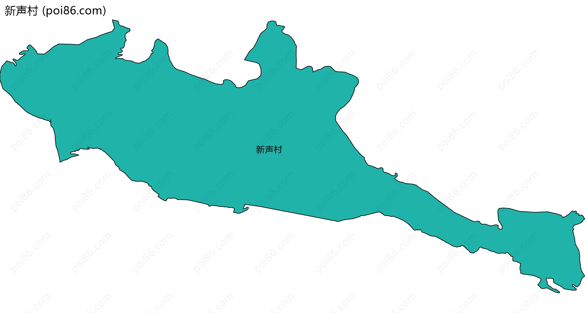 新声村边界地图