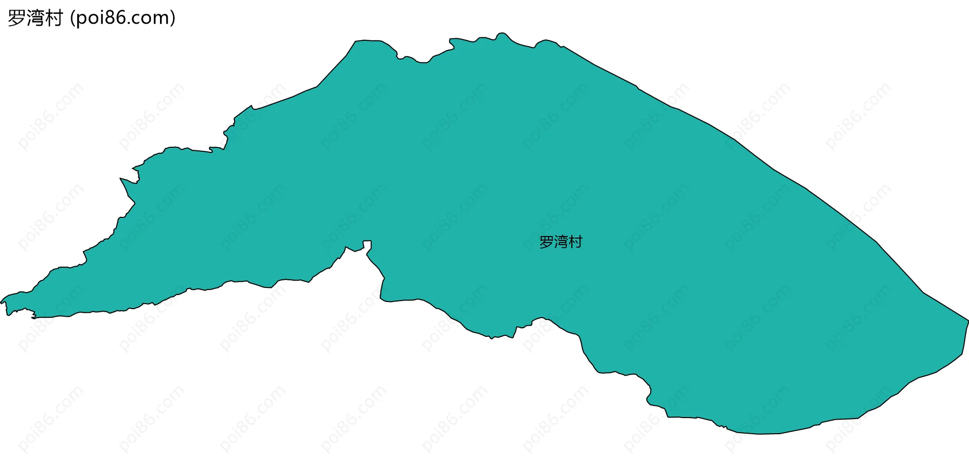 罗湾村边界地图