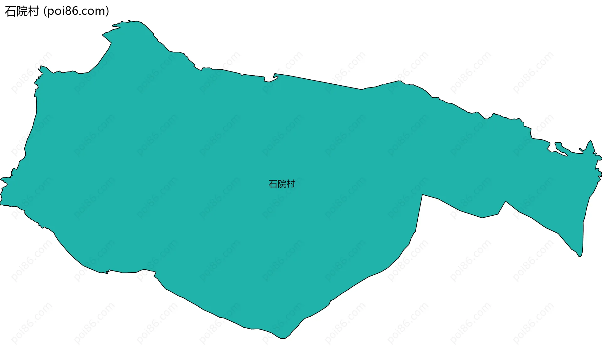 石院村边界地图