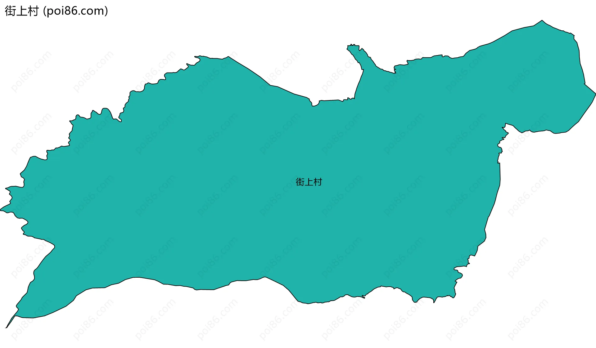 街上村边界地图