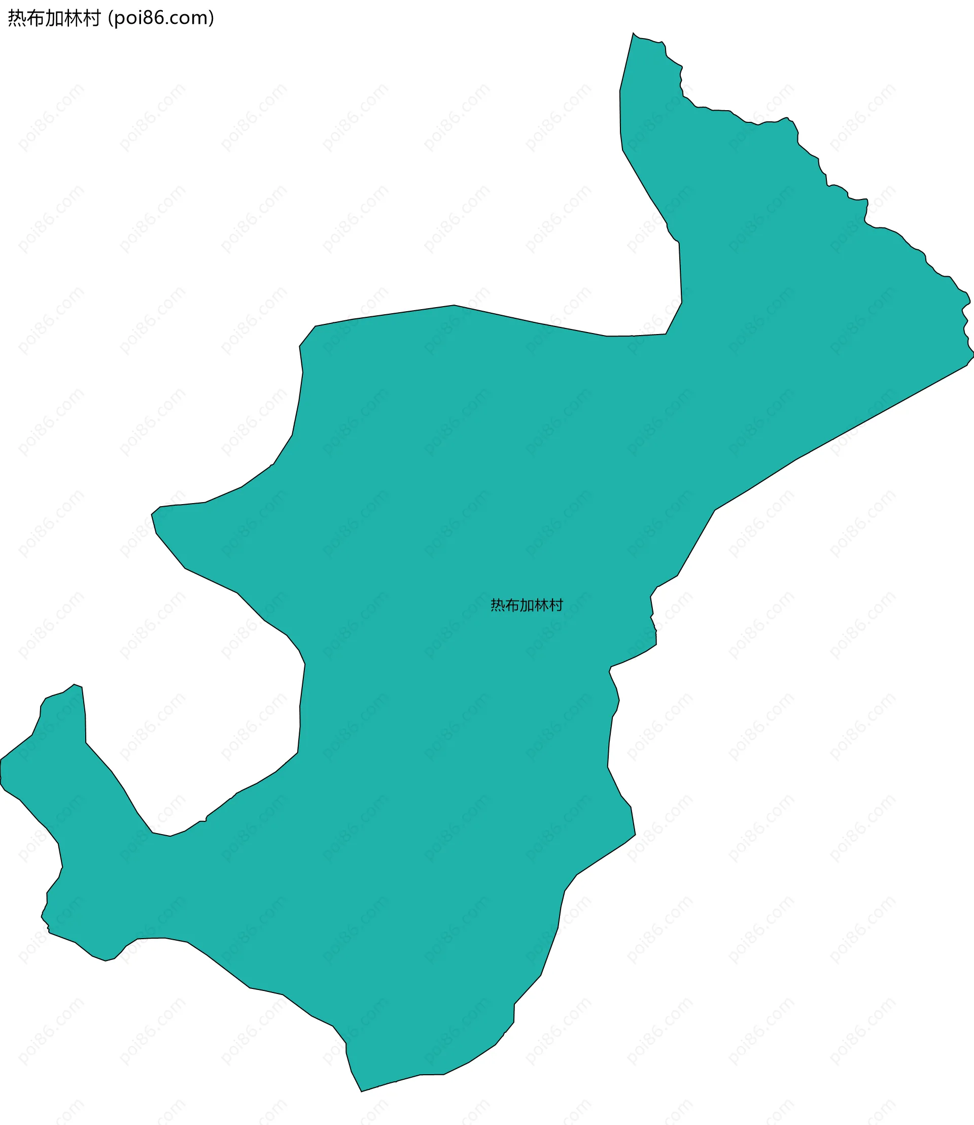 热布加林村边界地图