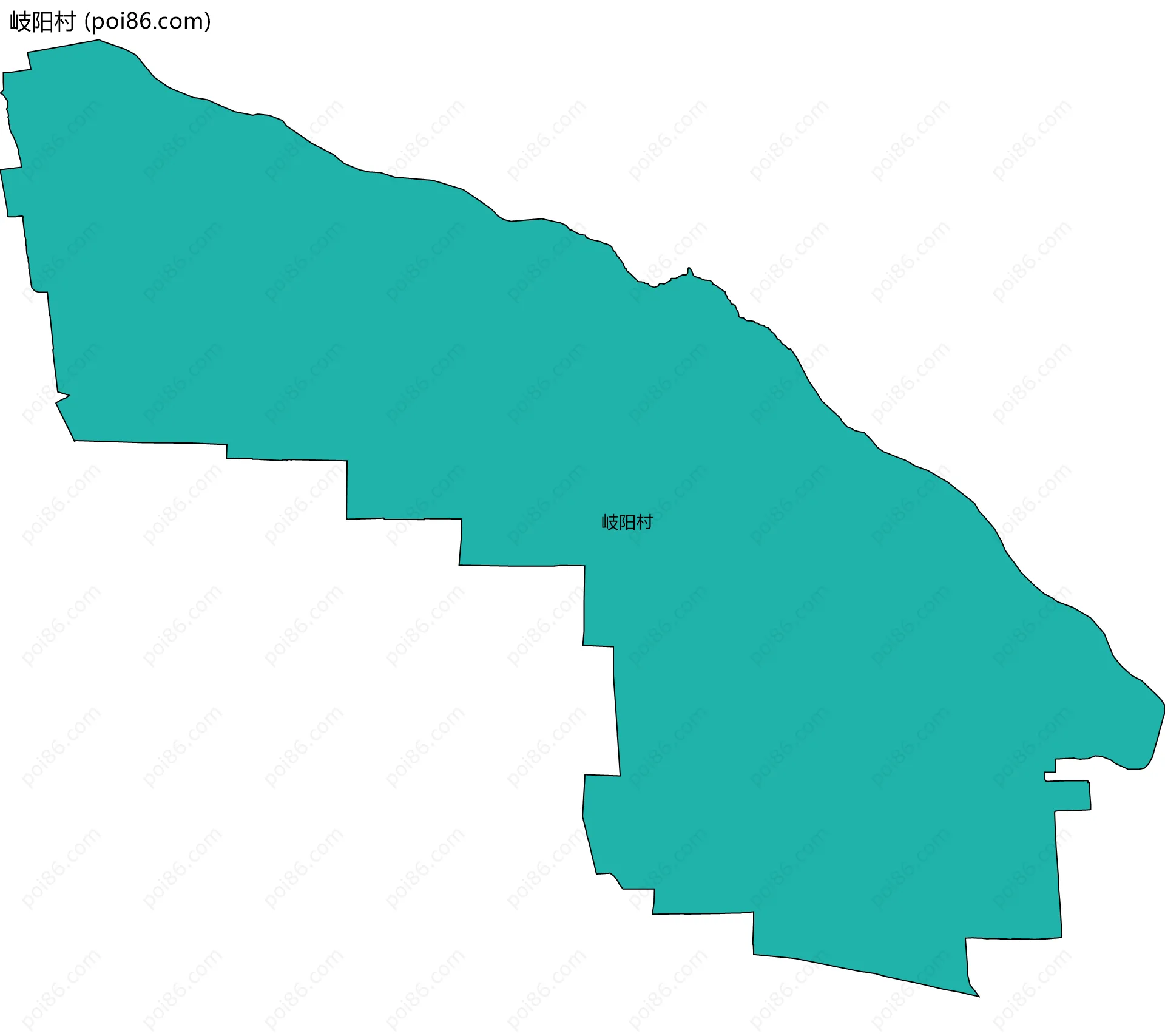 岐阳村边界地图