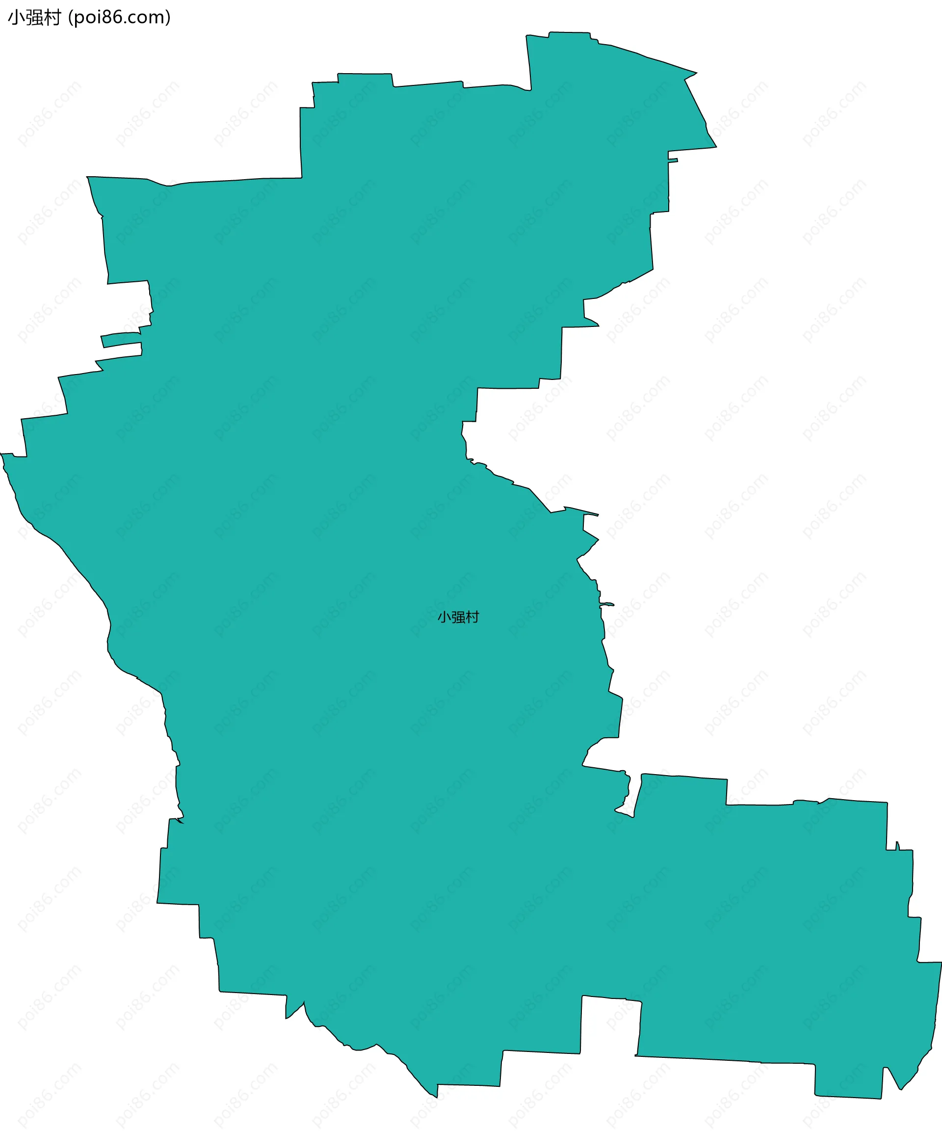小强村边界地图