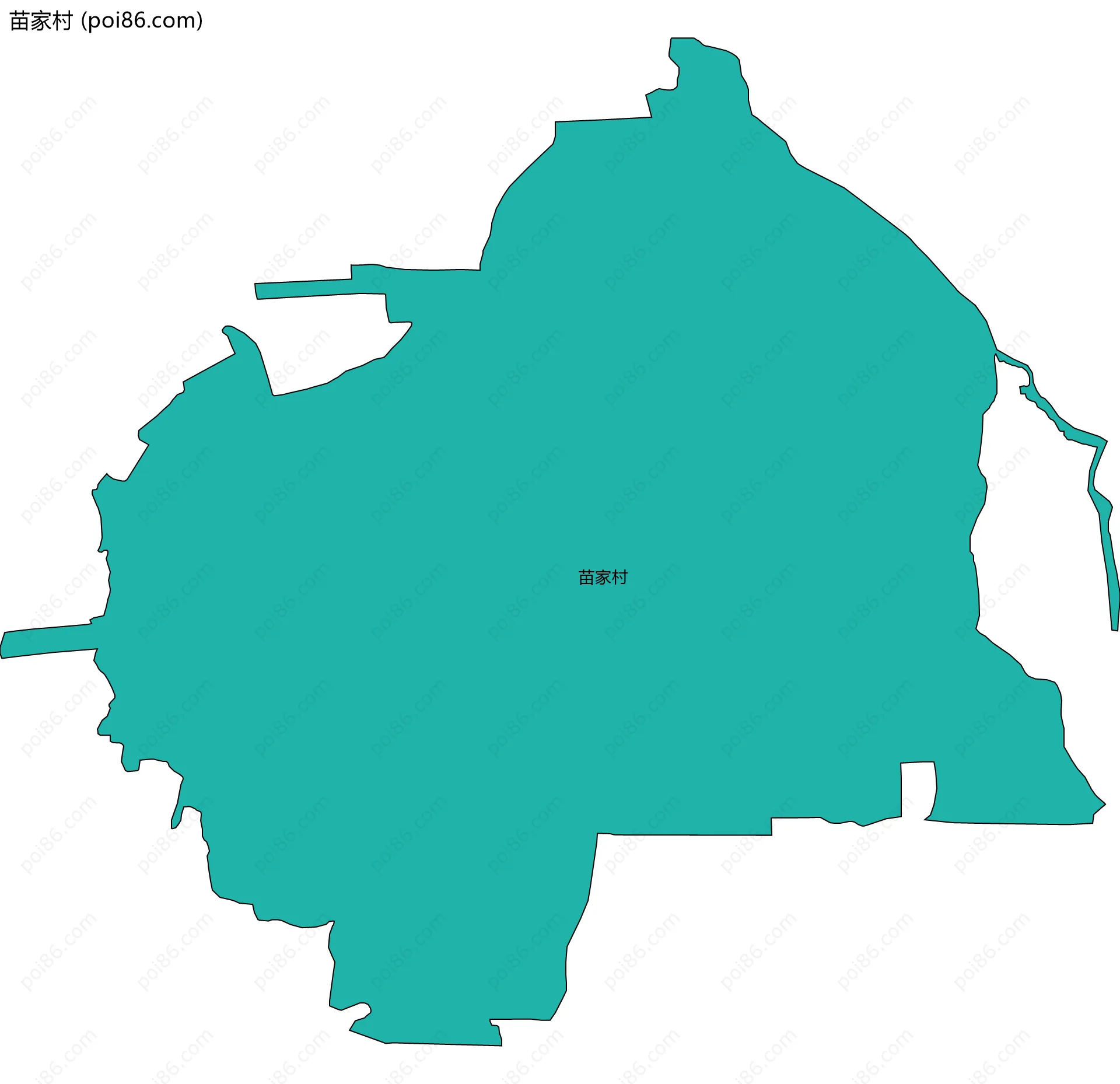 苗家村边界地图
