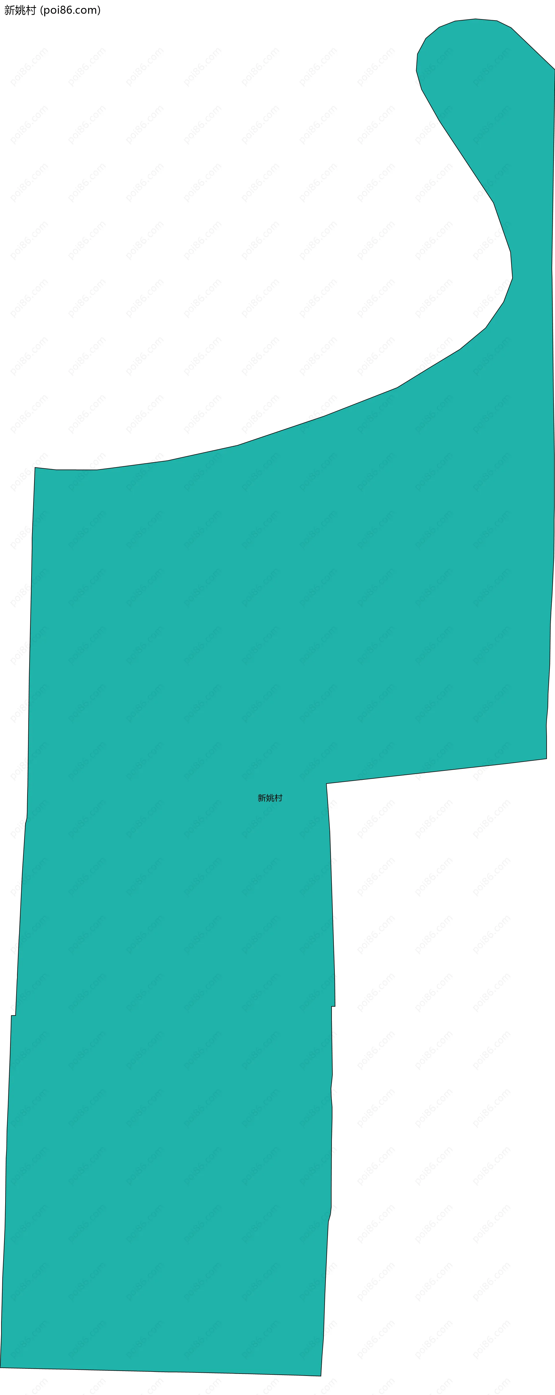 新姚村边界地图