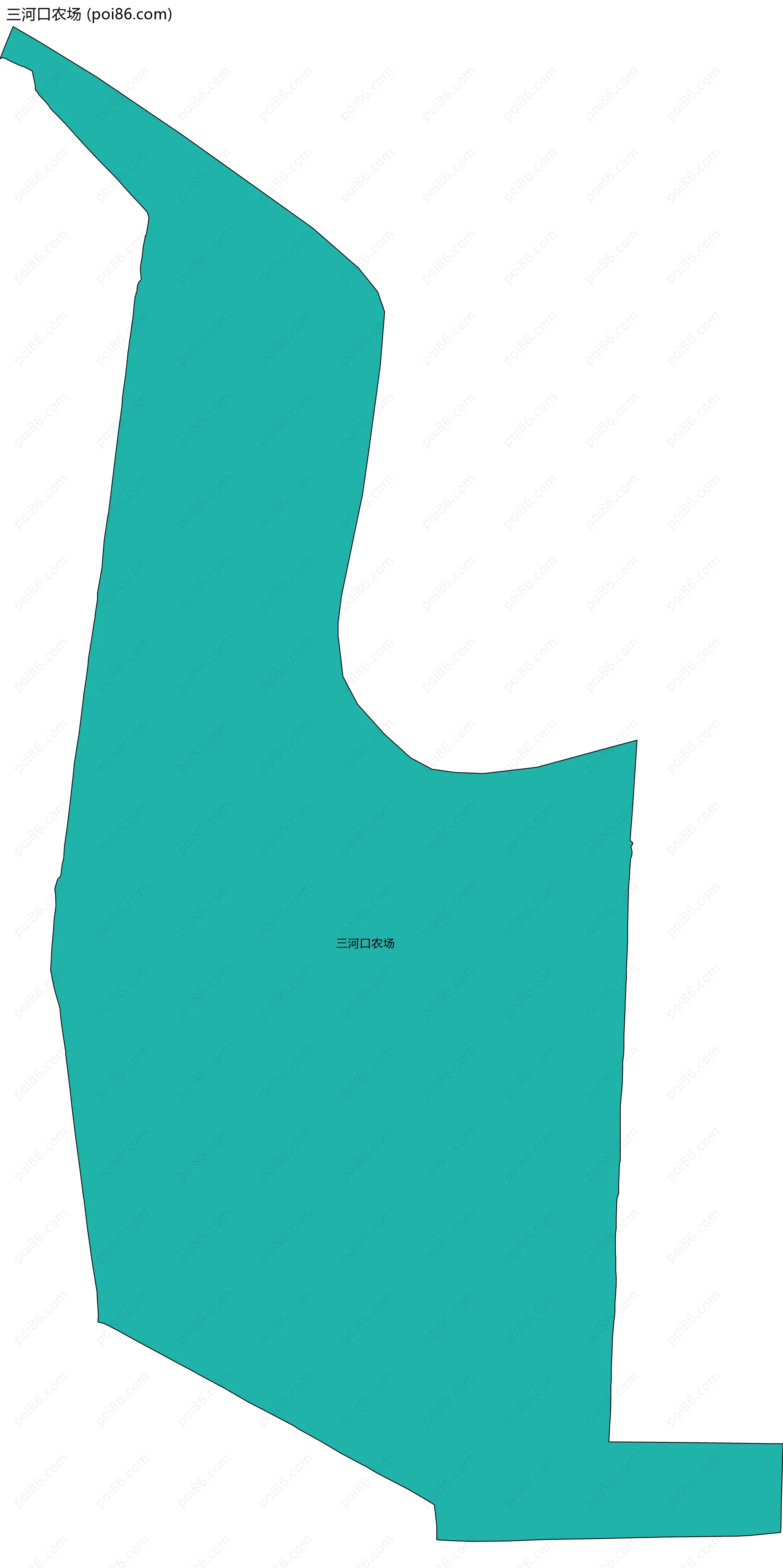 三河口农场边界地图