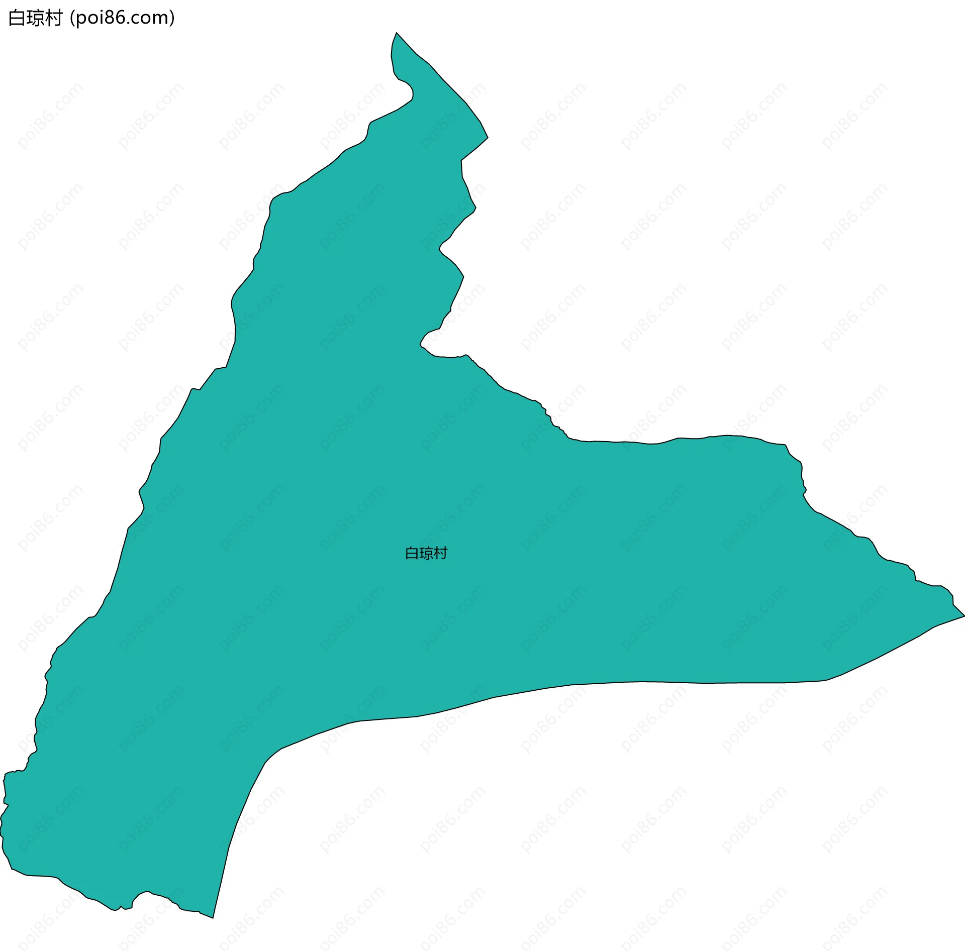 白琼村边界地图