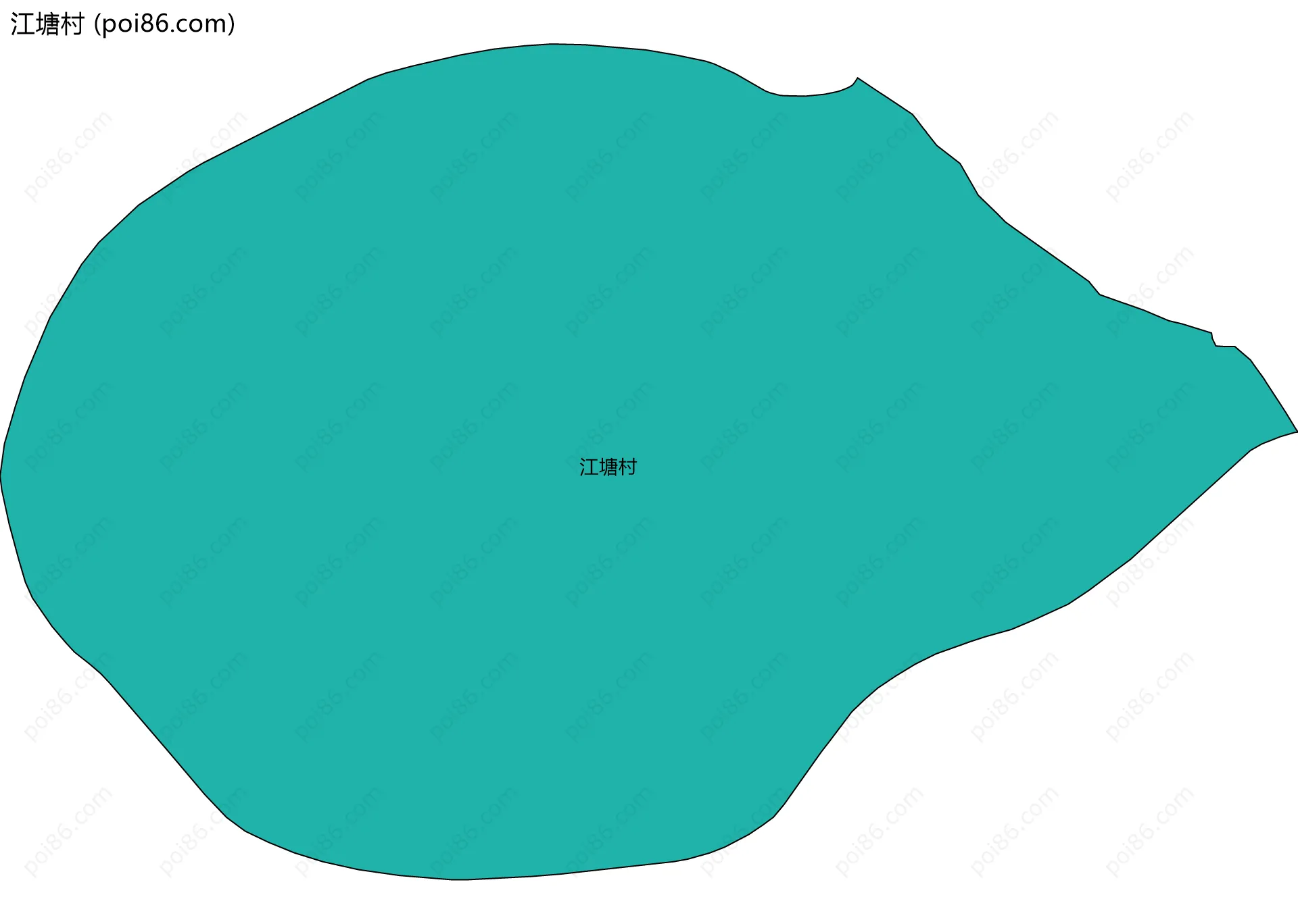 江塘村边界地图