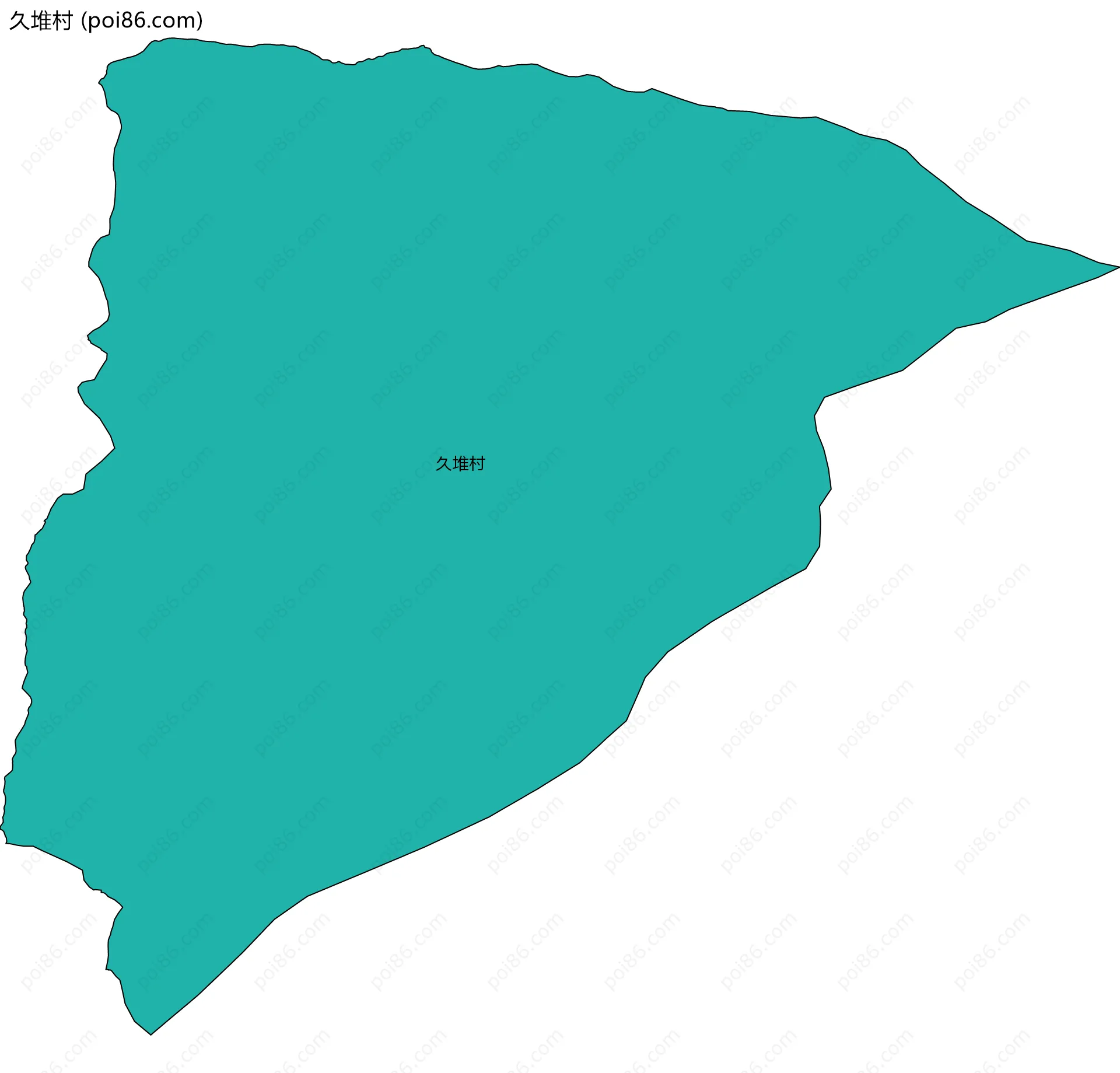 久堆村边界地图