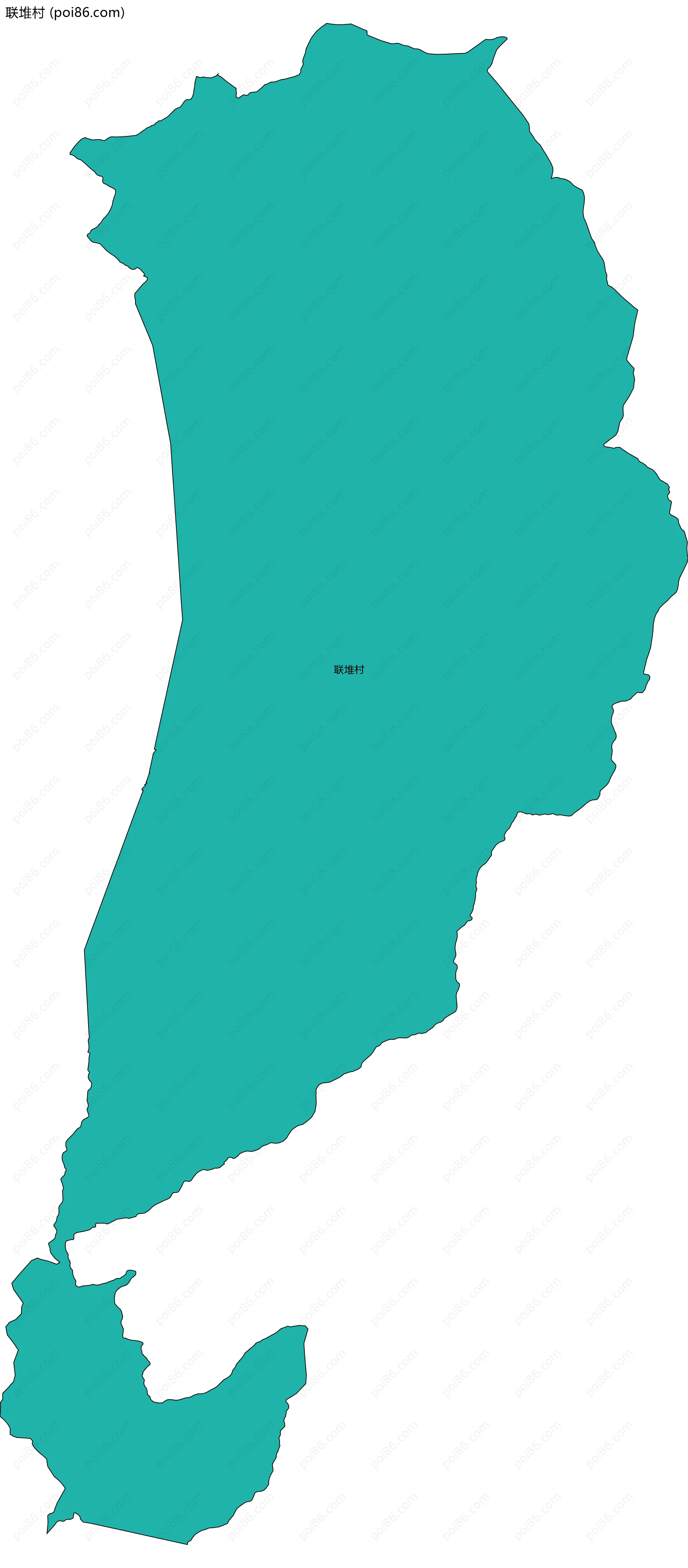 联堆村边界地图