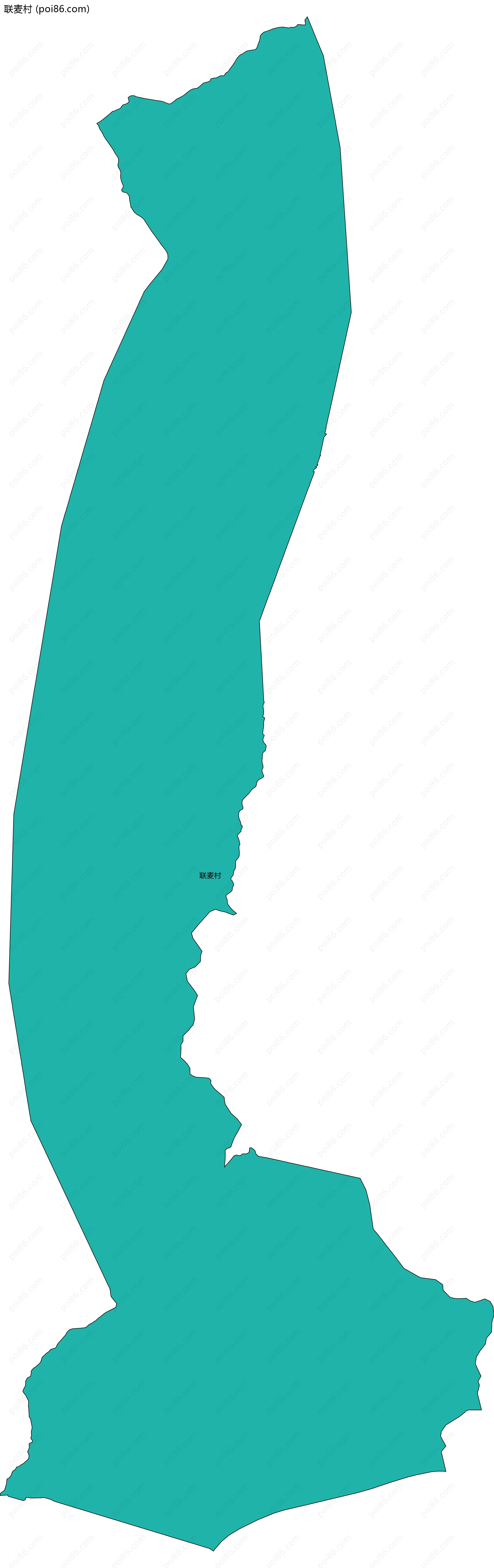 联麦村边界地图