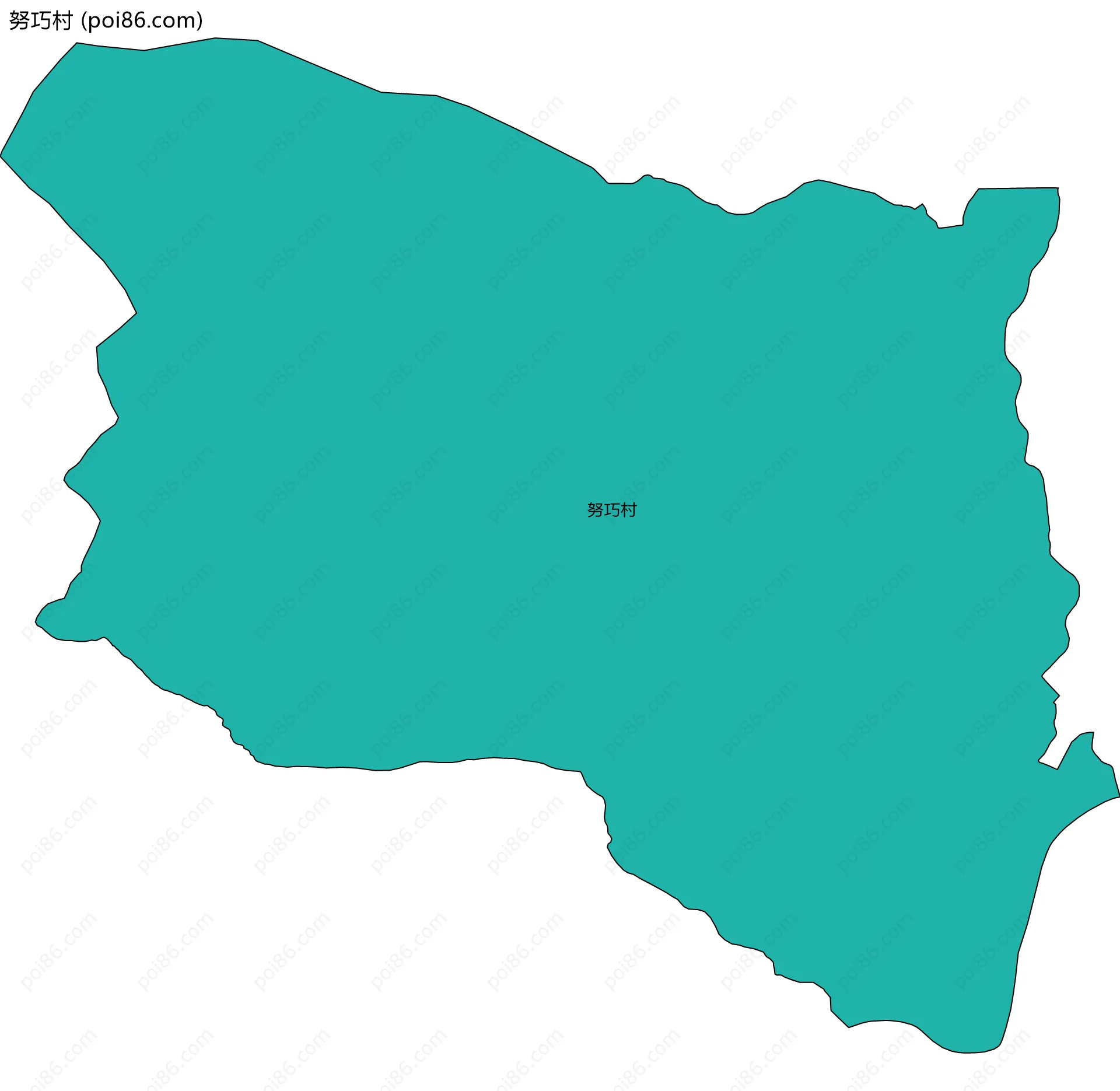 努巧村边界地图