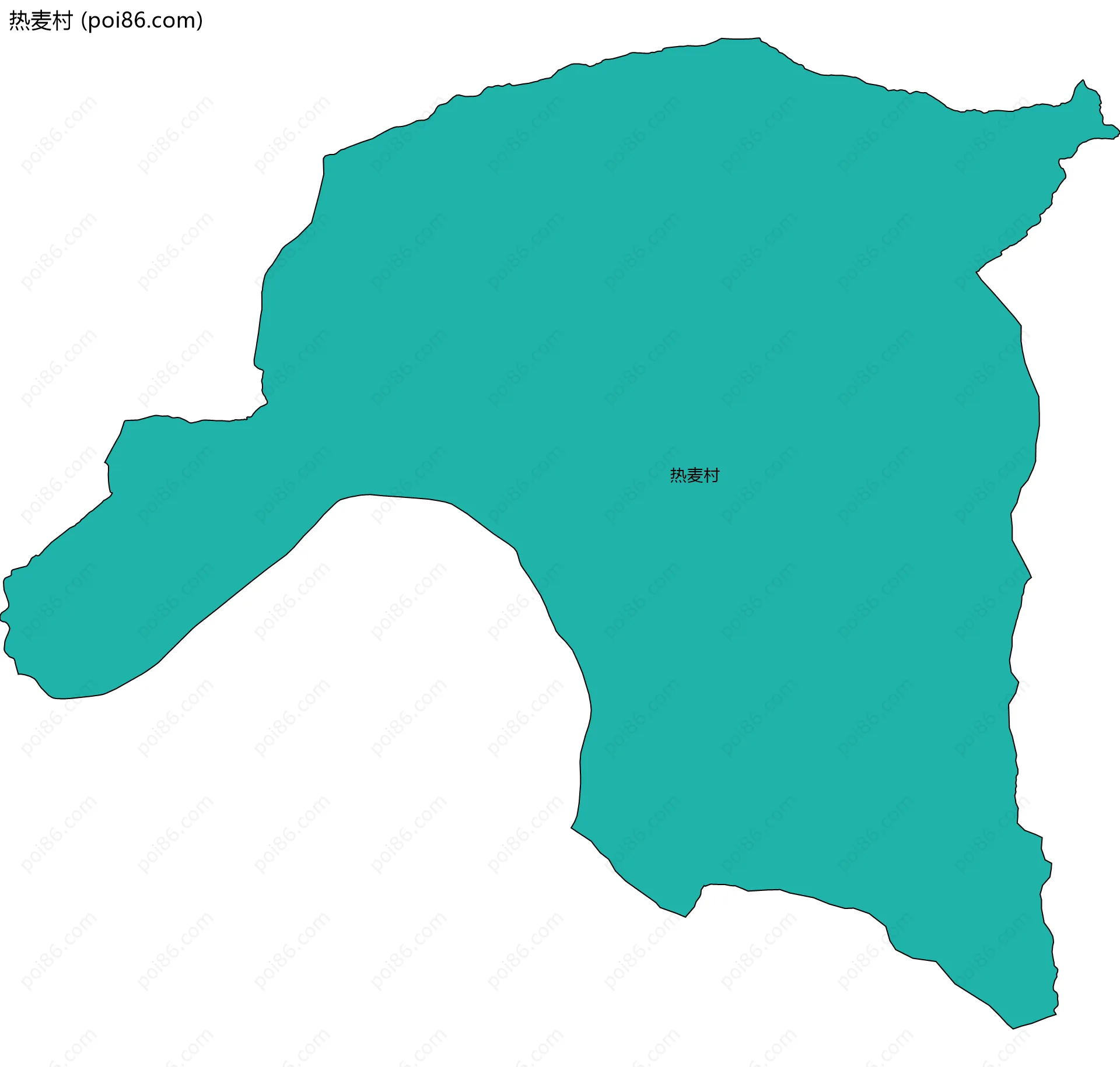 热麦村边界地图