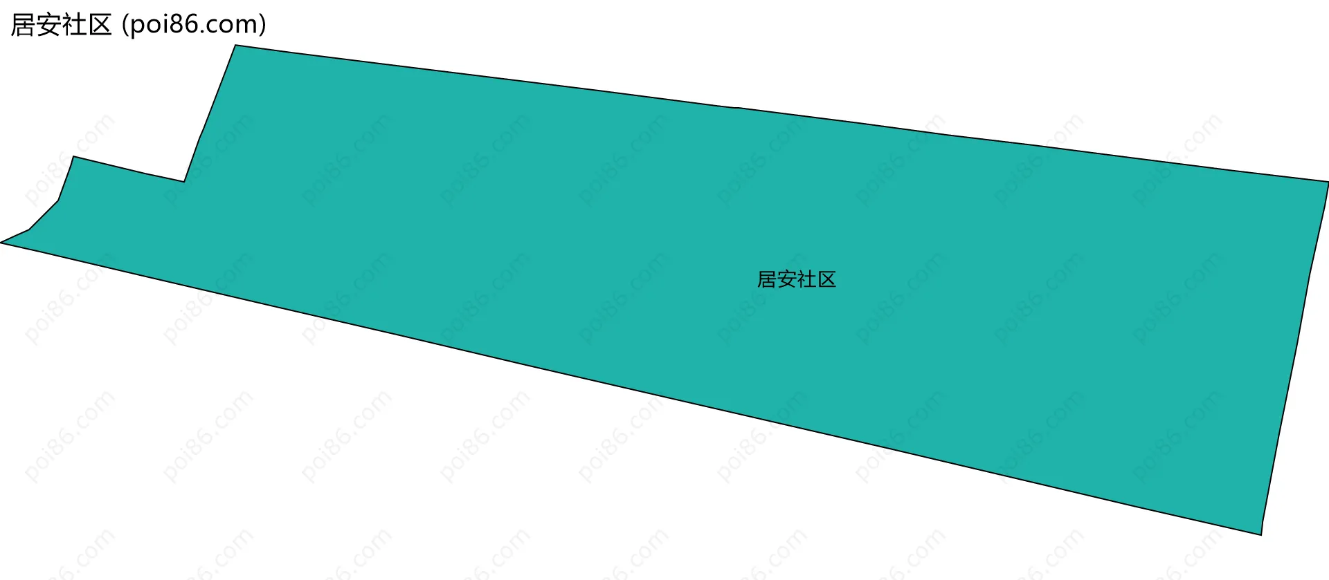 居安社区边界地图