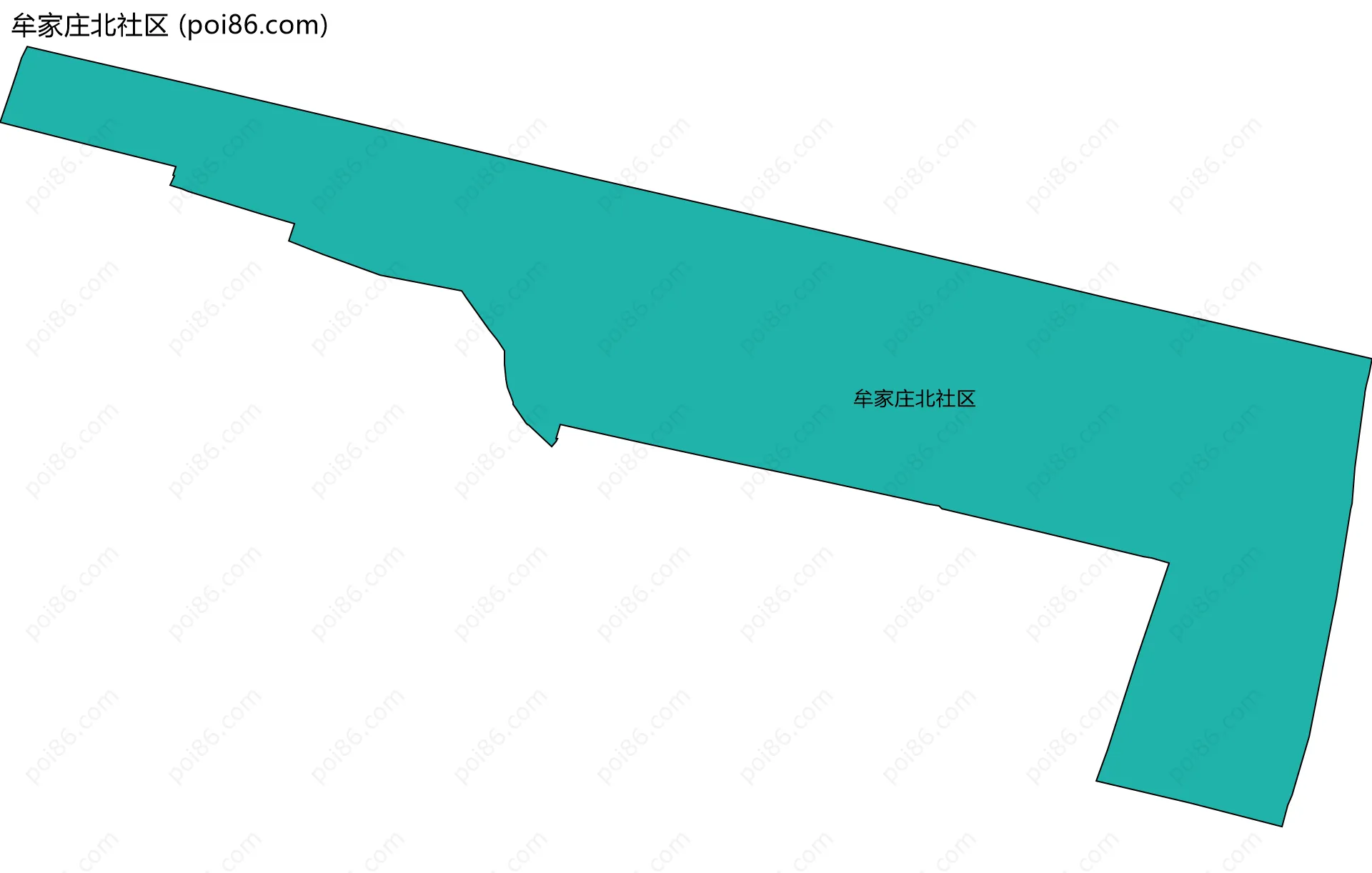 牟家庄北社区边界地图