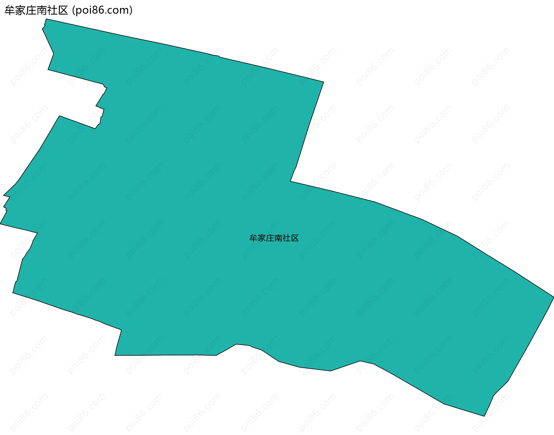 牟家庄南社区边界地图