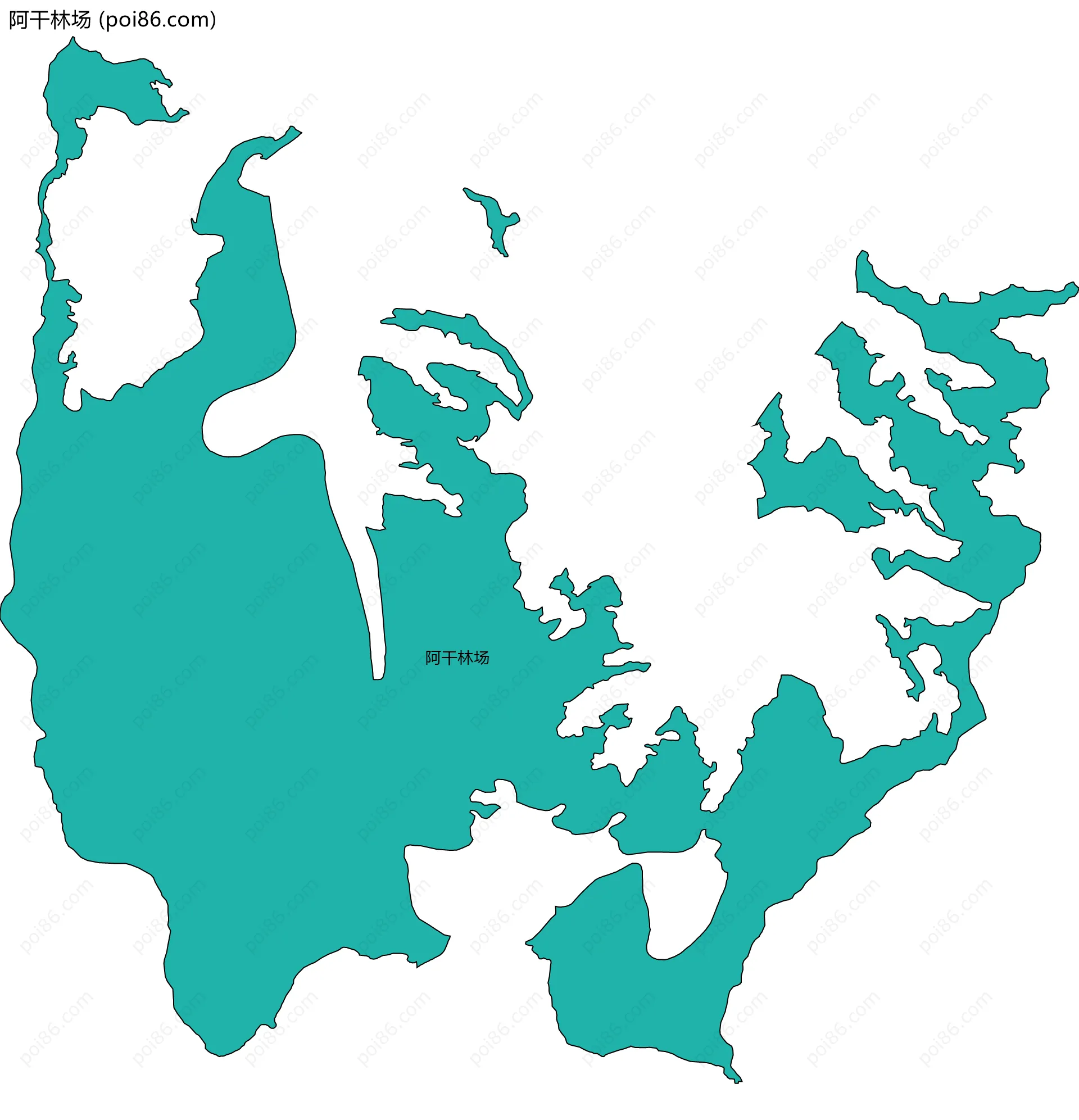 阿干林场边界地图