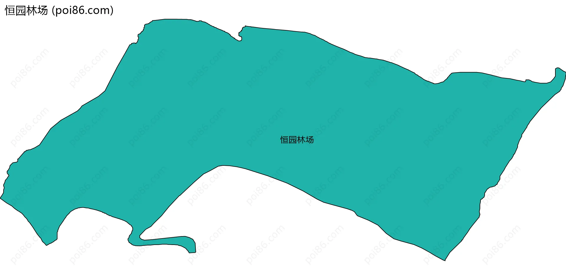 恒园林场边界地图